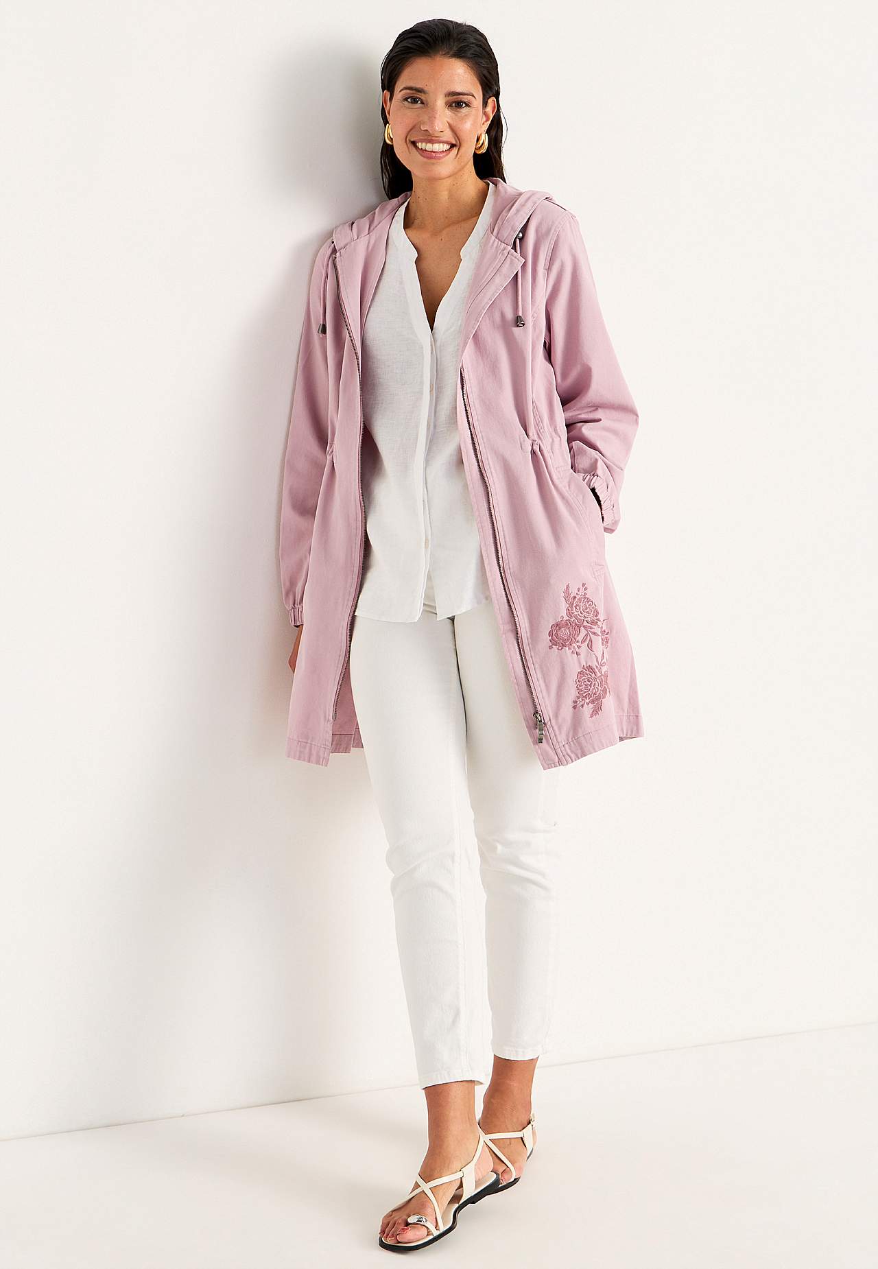 Parka mit Stickerei