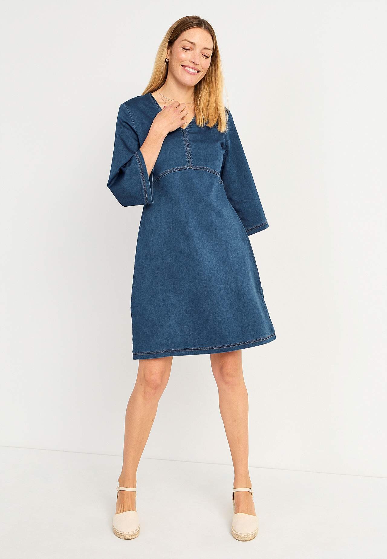 Kleid aus Denim-Jersey Olga