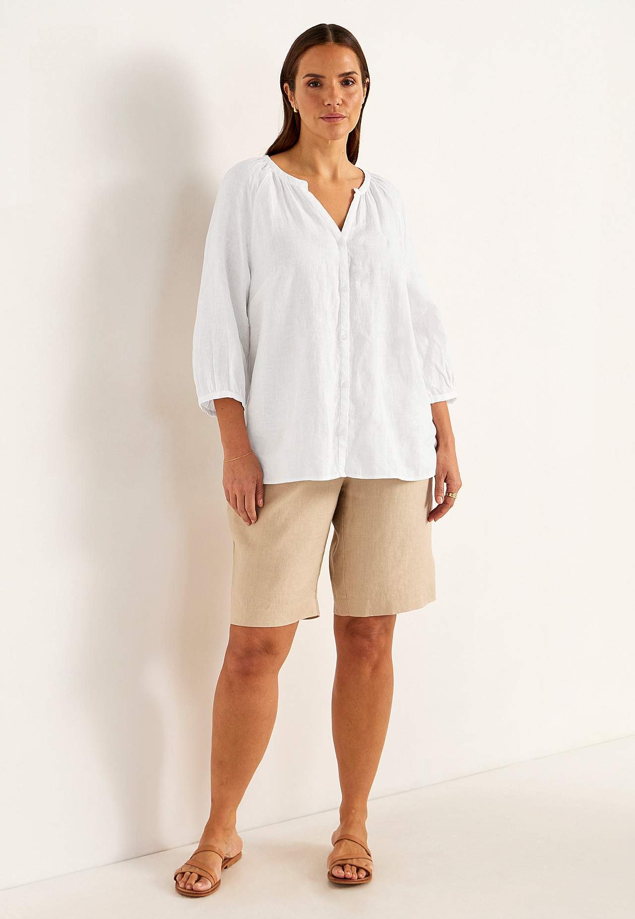 Leinen-Bluse Premium