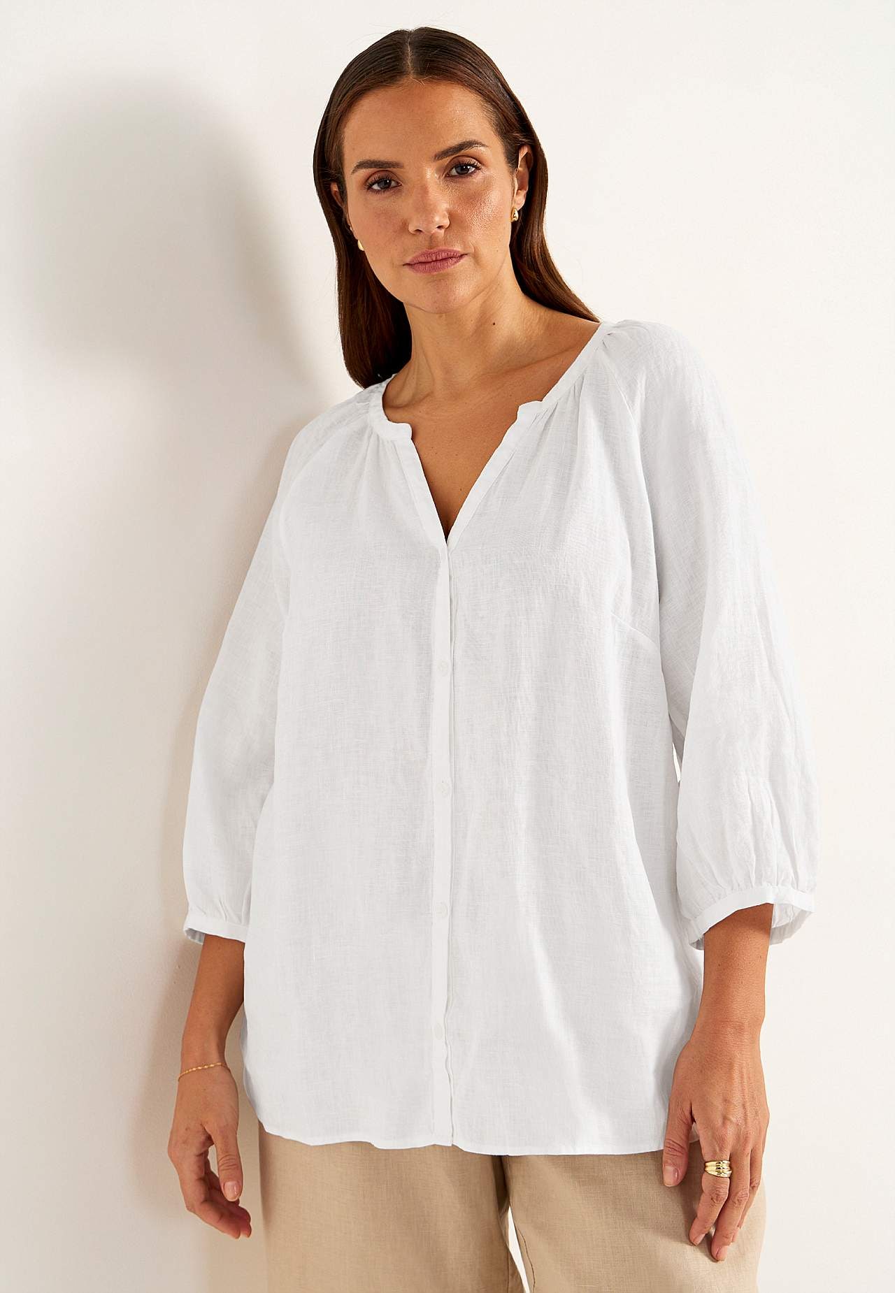 Leinen-Bluse Premium