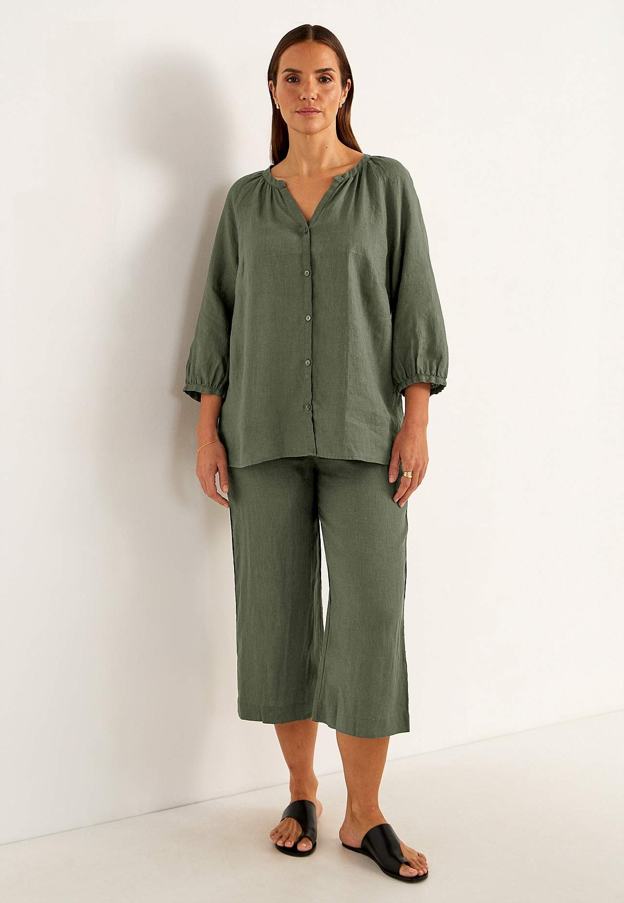 Leinen-Bluse Premium