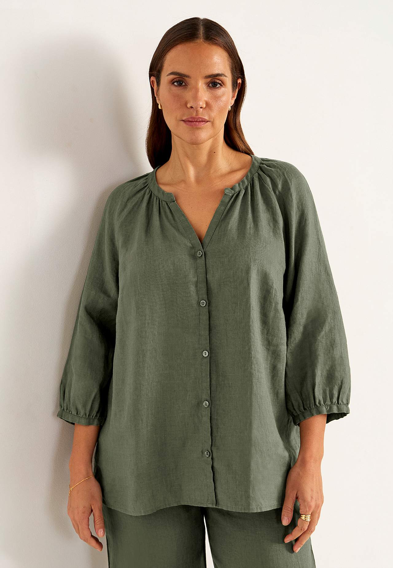 Leinen-Bluse Premium