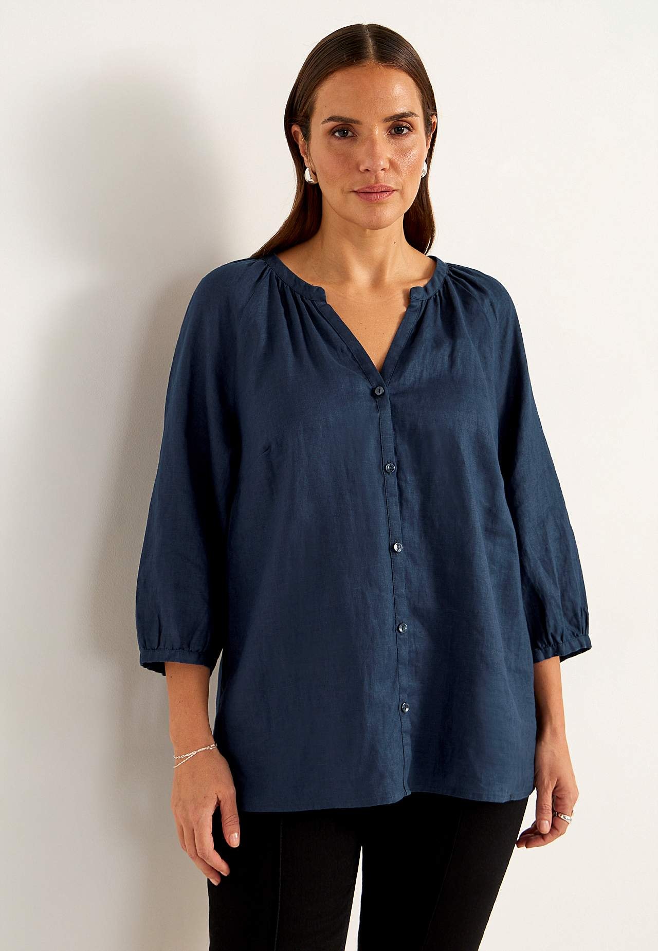 Leinen-Bluse Premium