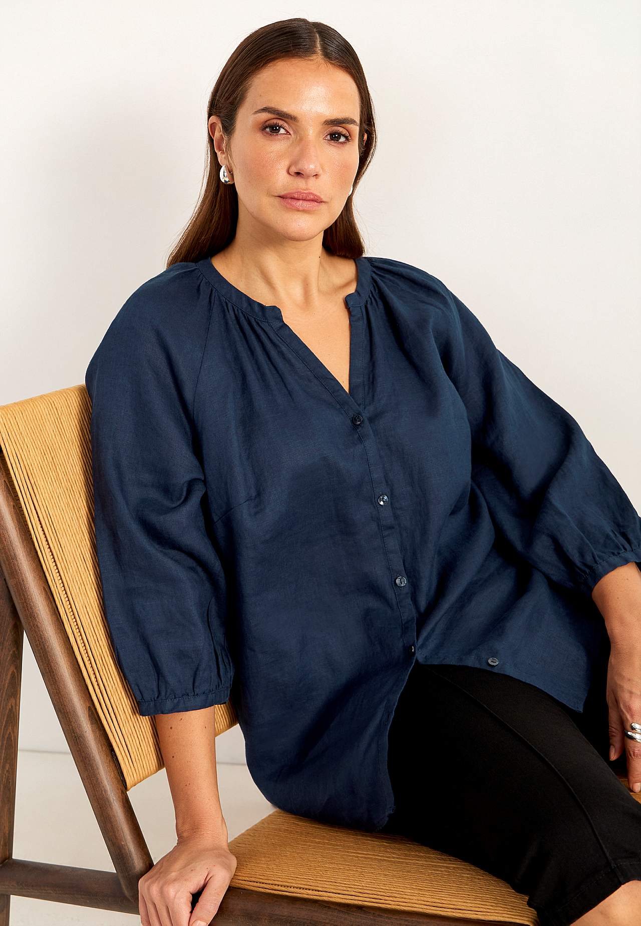 Leinen-Bluse Premium