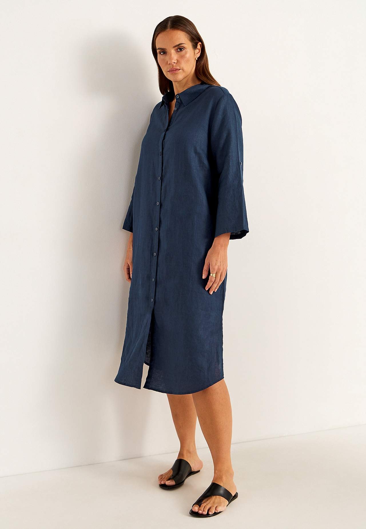Hemdkleid Premium aus Flachs
