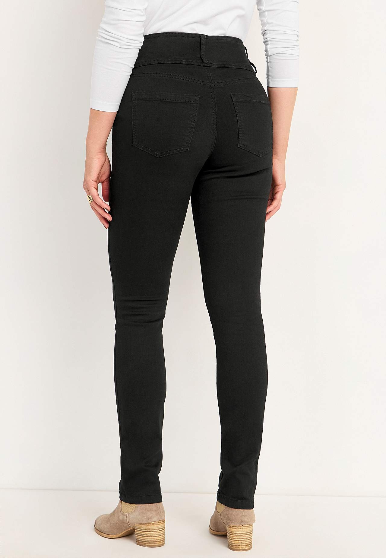 Schmale Jeans mit hohem Schnitt - drei Längen