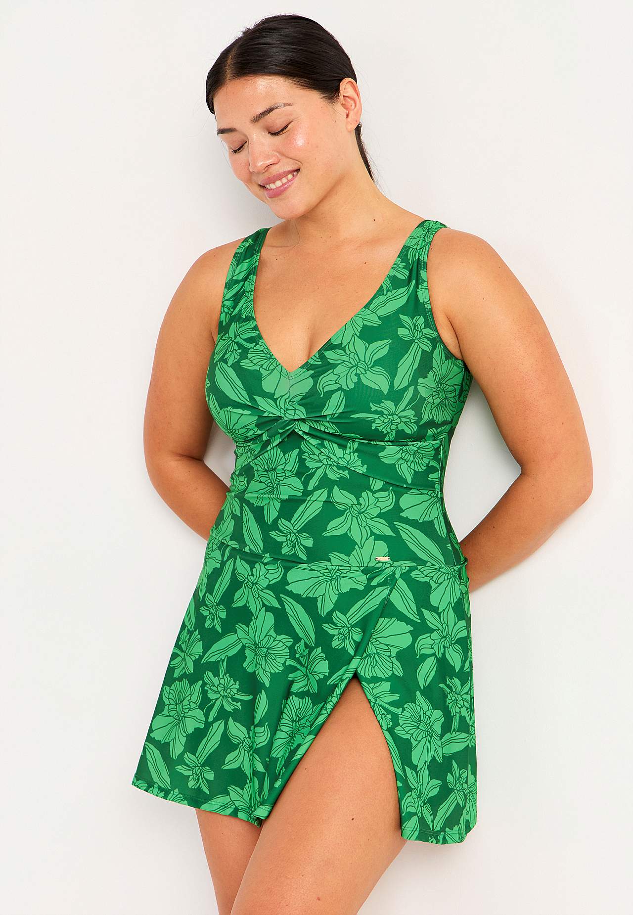 Badeanzug-Kleid mit einem Allover-Muster Tampa