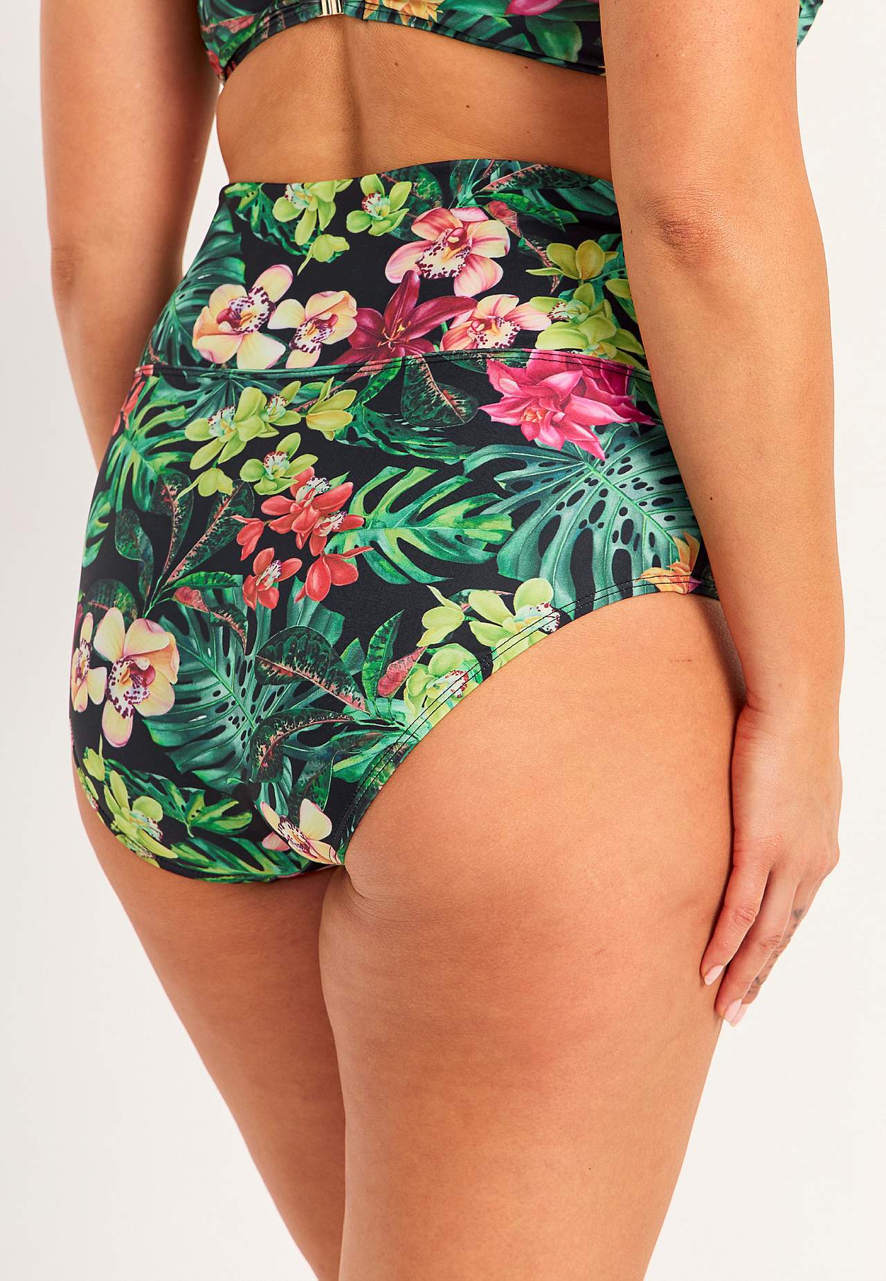 Bikinihöschen mit faltbarer Kante in der Taille