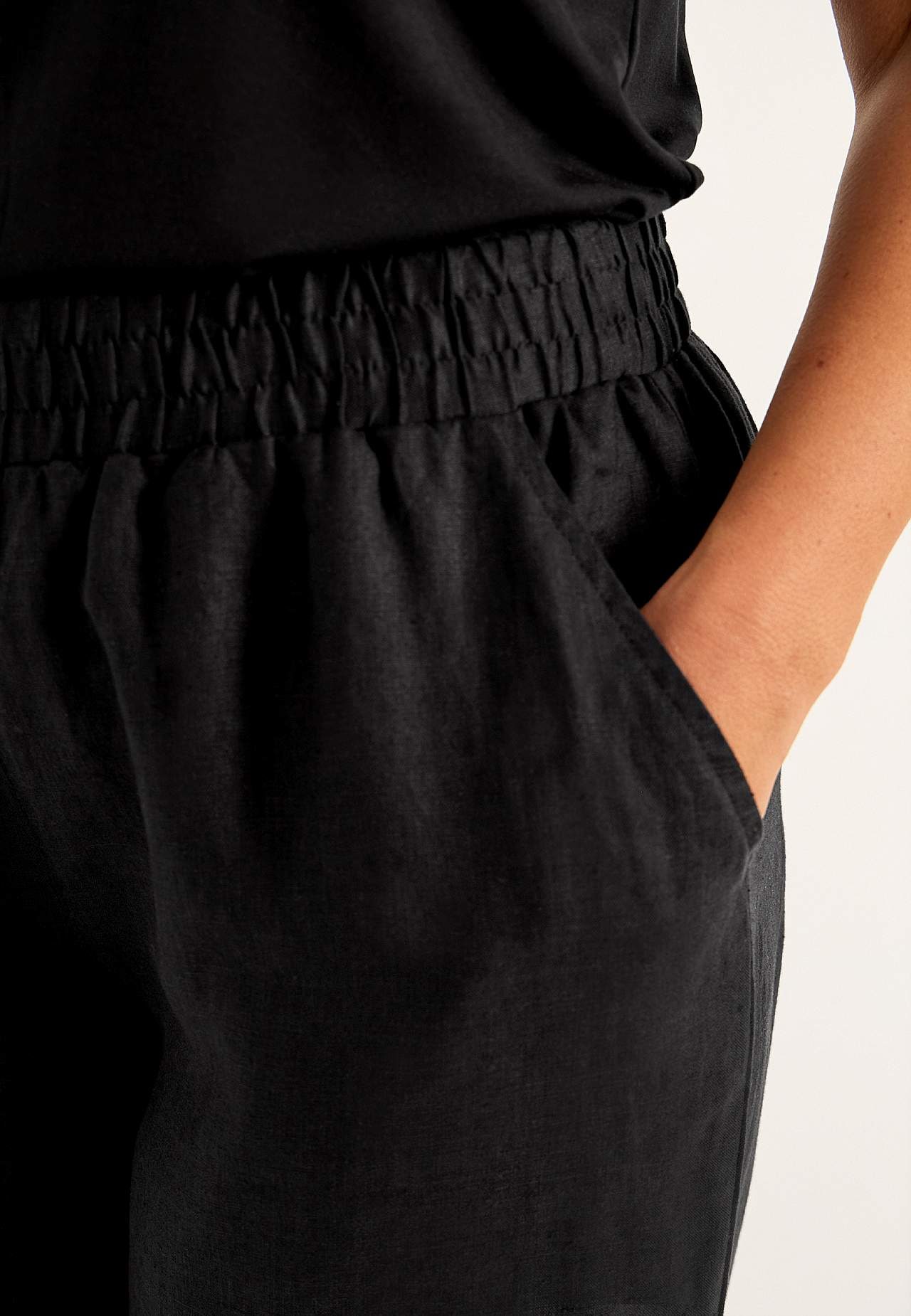 Leinenhose Premium mit breiten Beinen