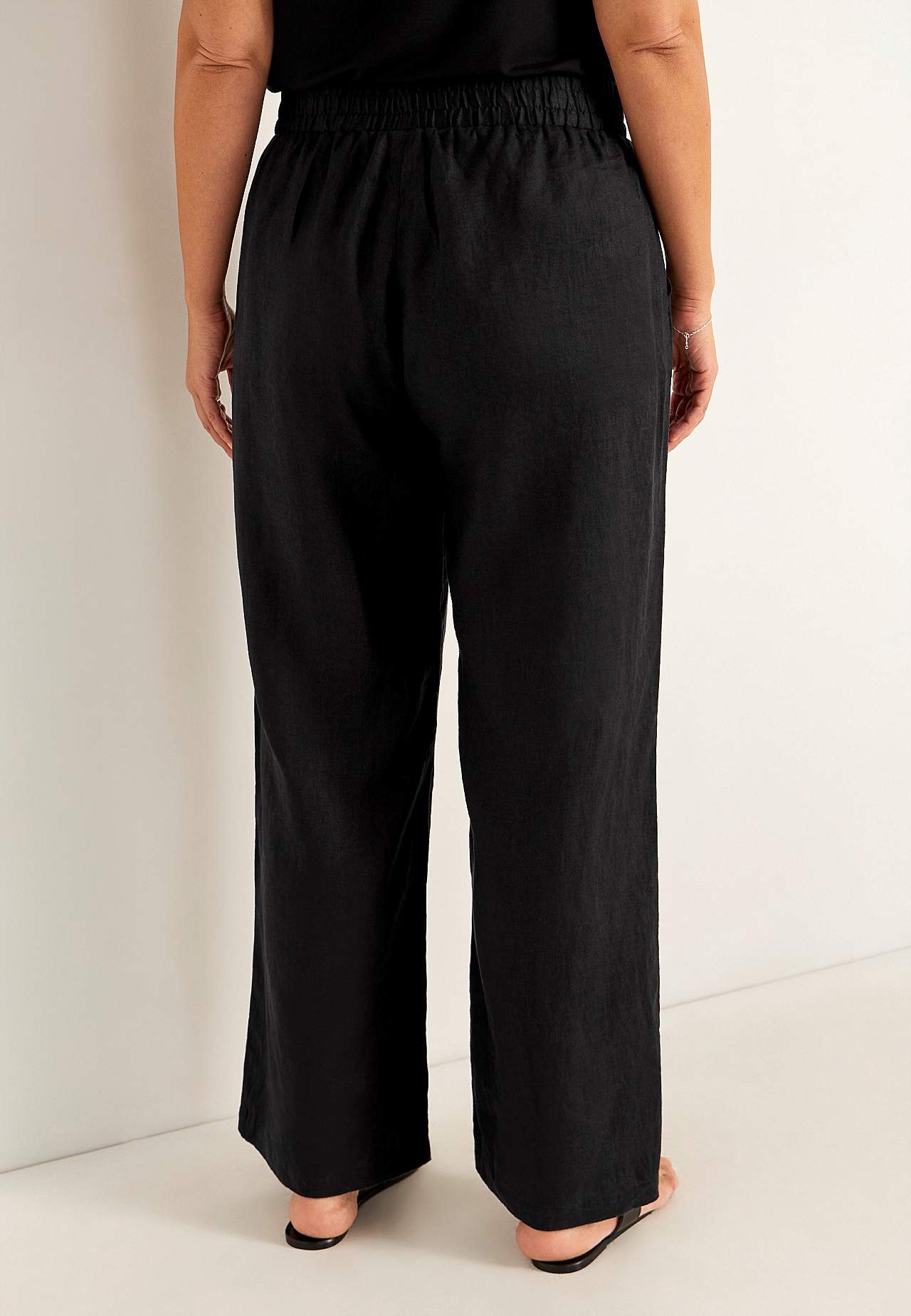 Leinenhose Premium mit breiten Beinen