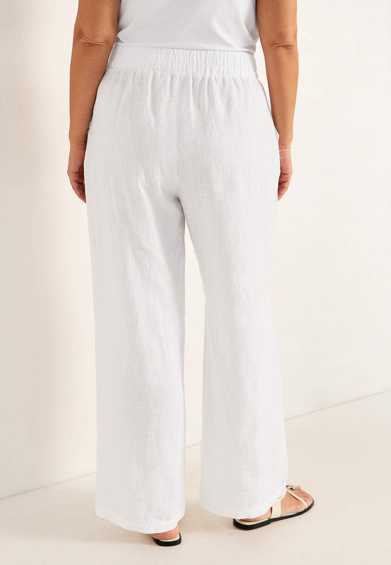 Leinenhose Premium mit breiten Beinen