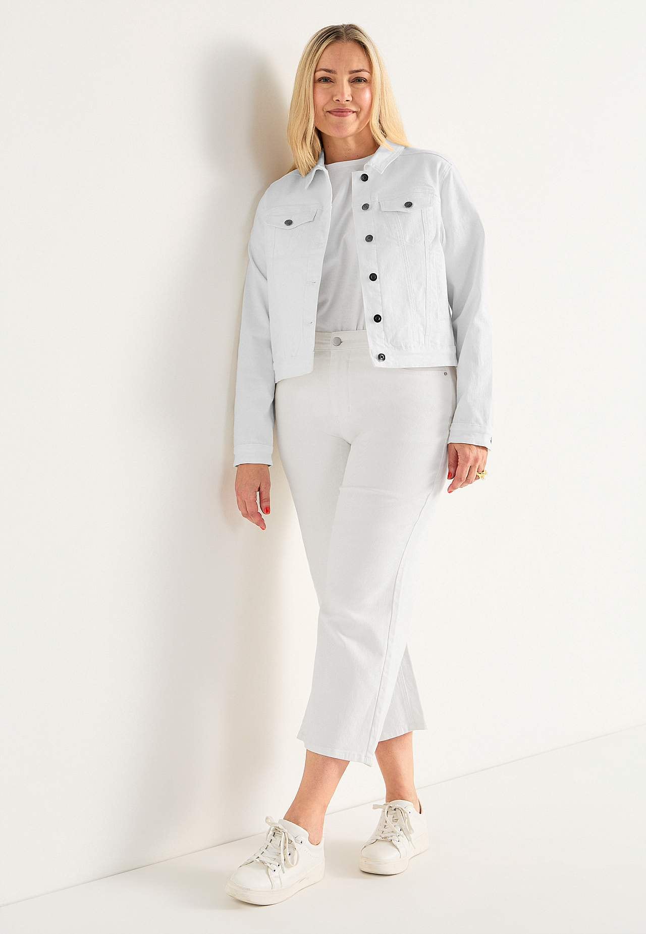 Jeansjacke mit Stretch