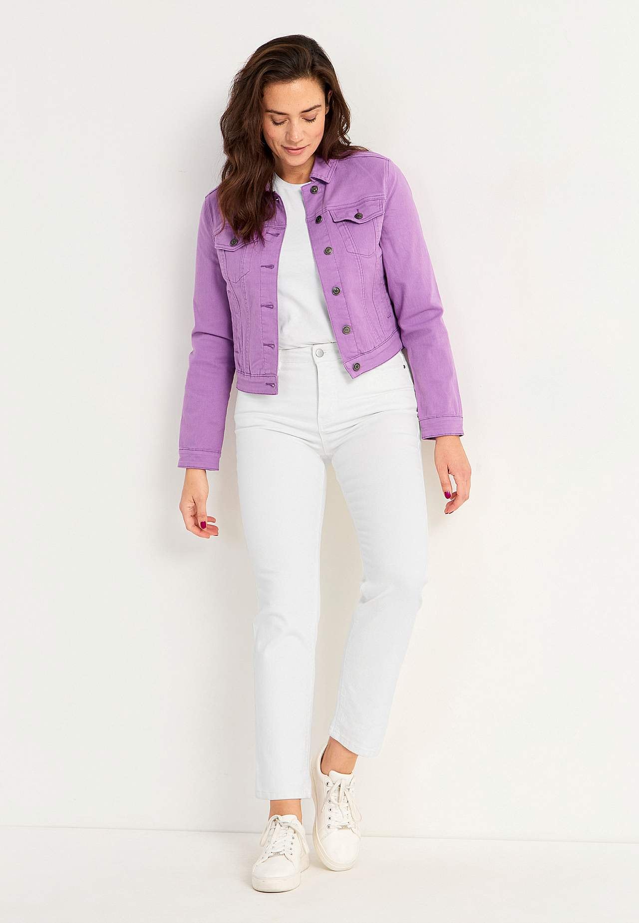 Jeansjacke mit Stretch