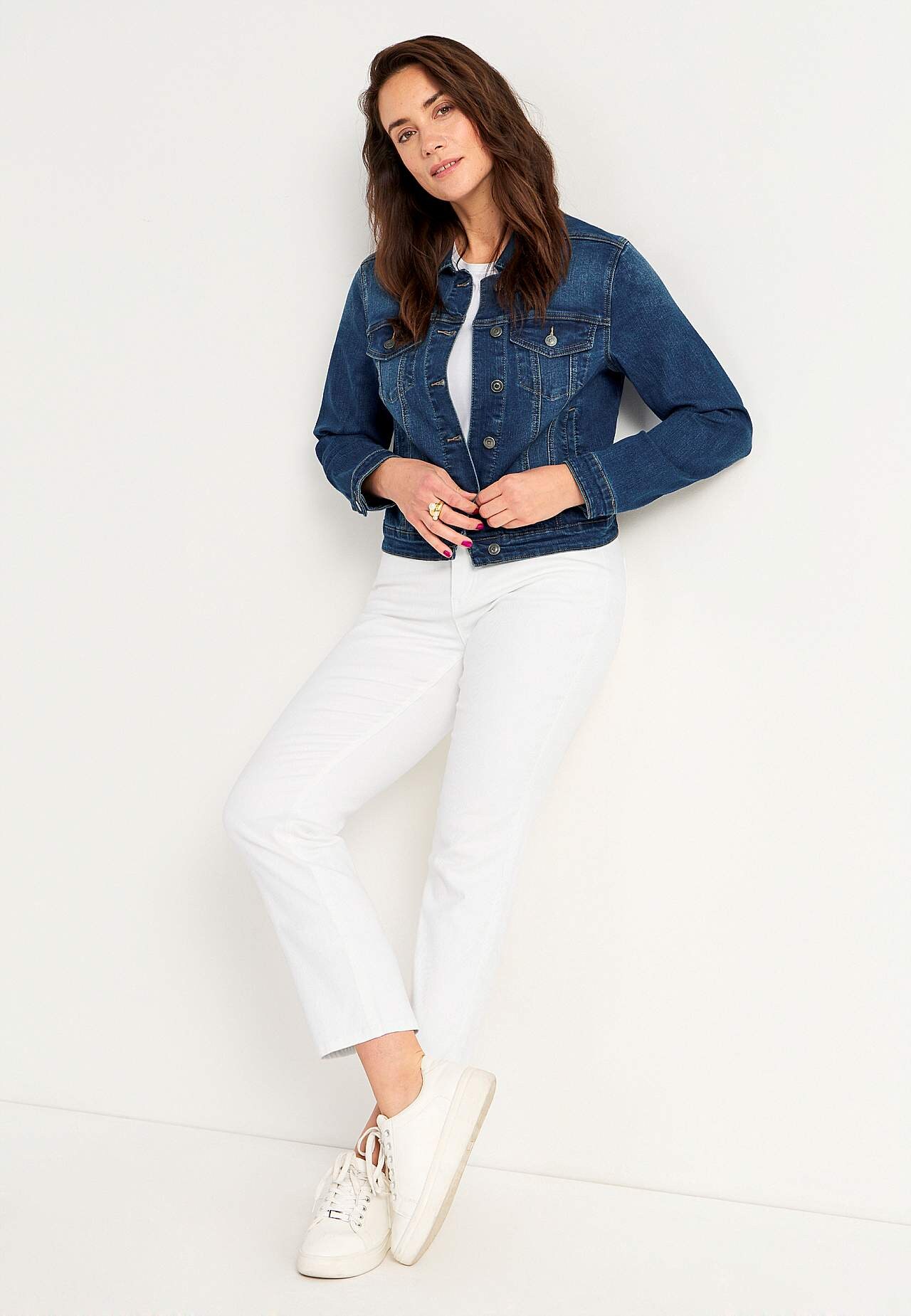 Jeansjacke mit Stretch