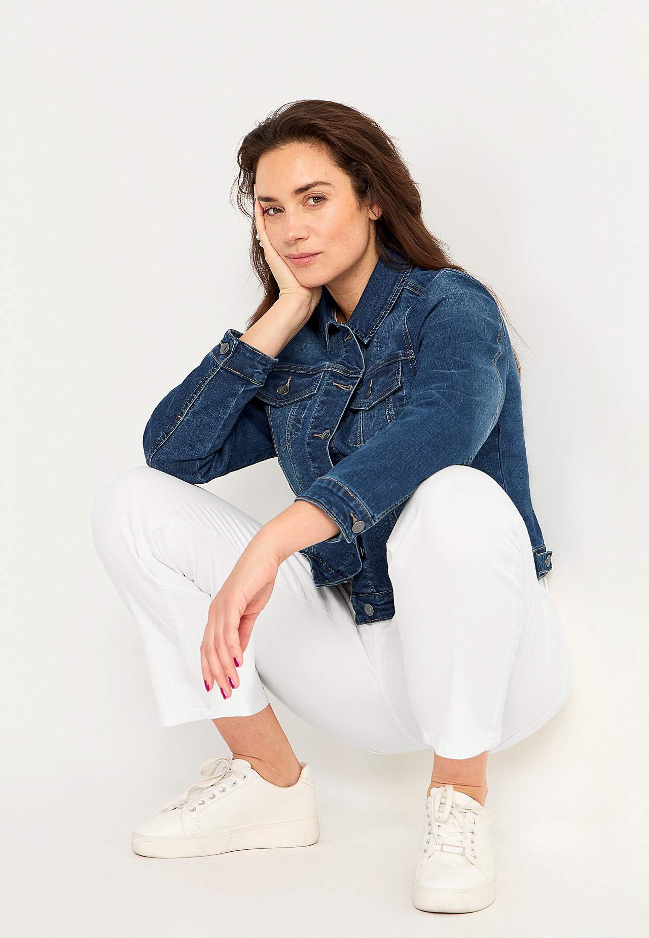 Jeansjacke mit Stretch