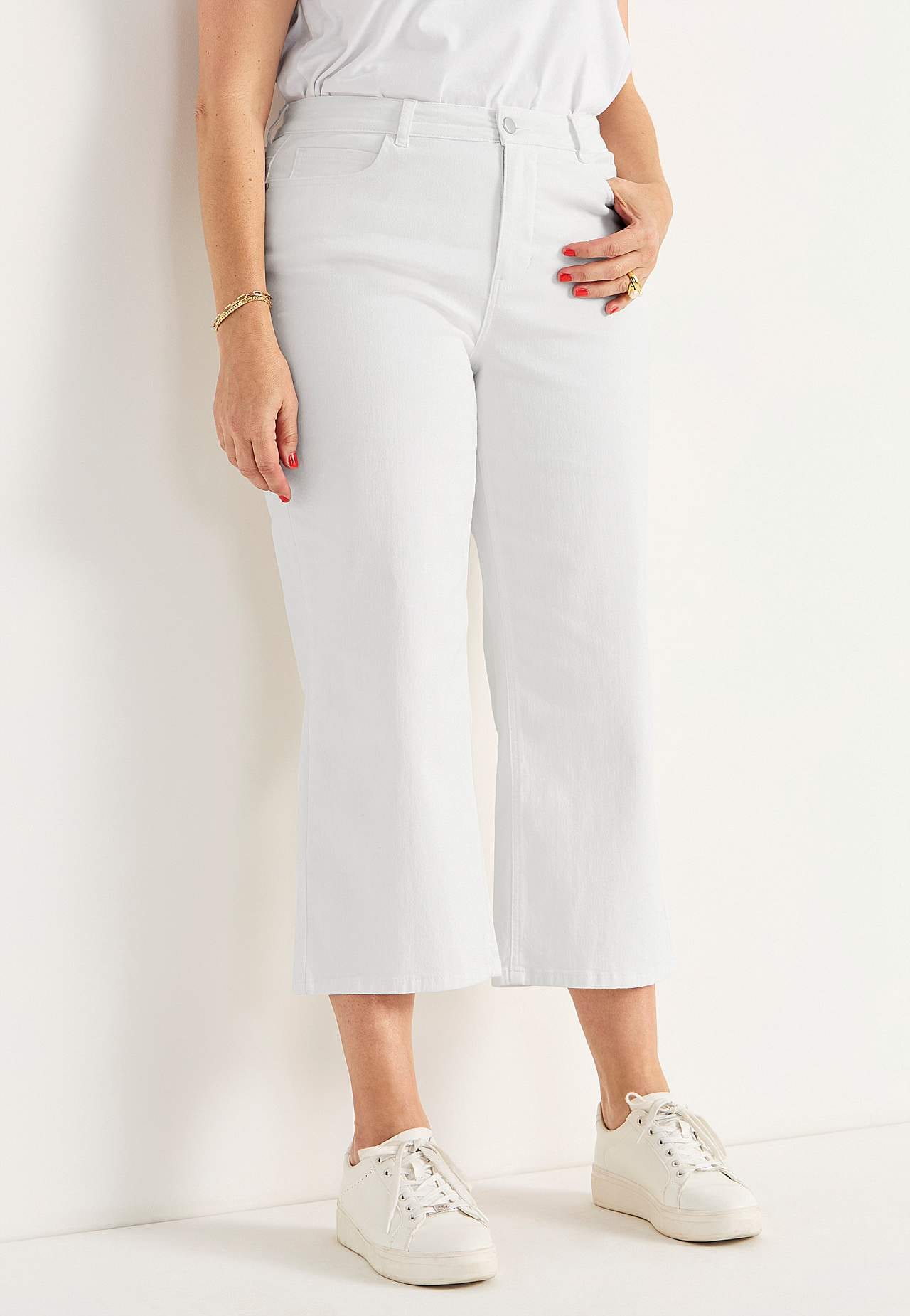 Elastische Knöcheljeans