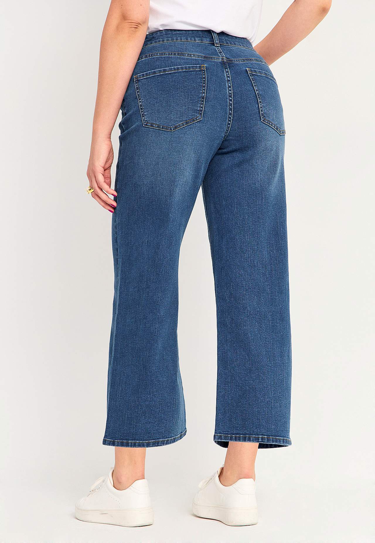 Elastische Knöcheljeans