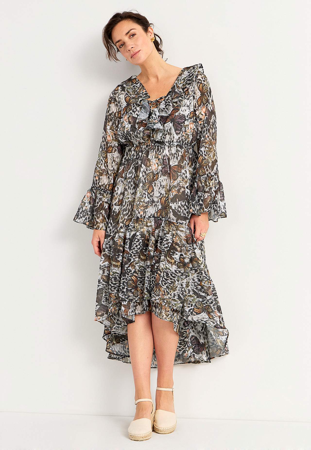 Gemustertes Chiffon-Kleid Thessaloniki