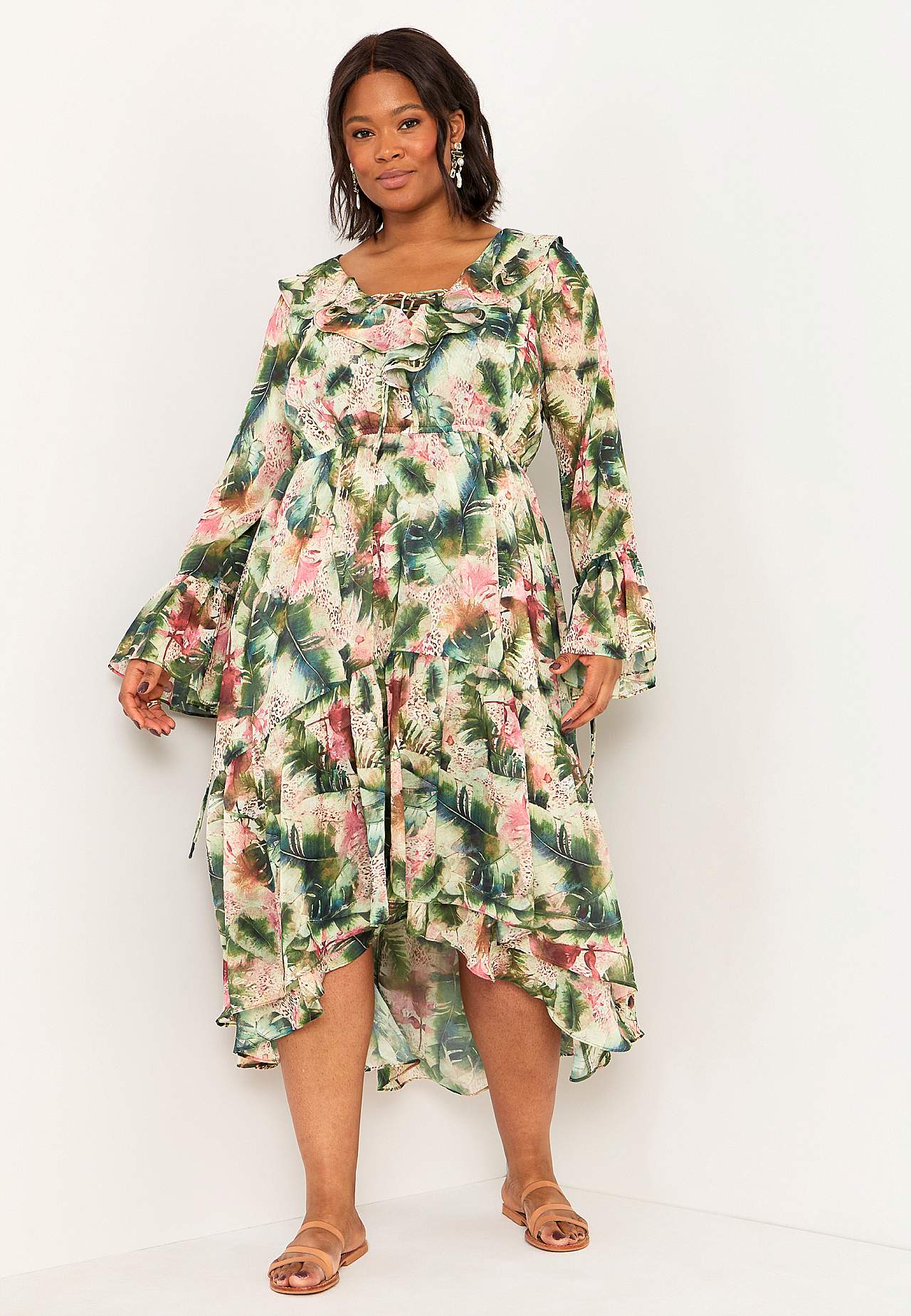 Gemustertes Chiffon-Kleid Thessaloniki