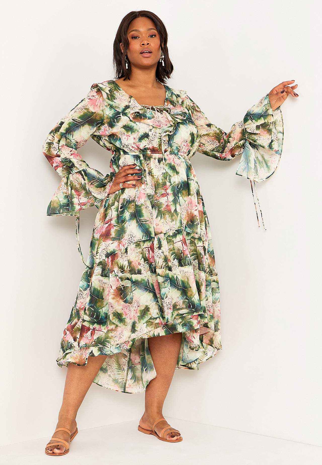 Gemustertes Chiffon-Kleid Thessaloniki