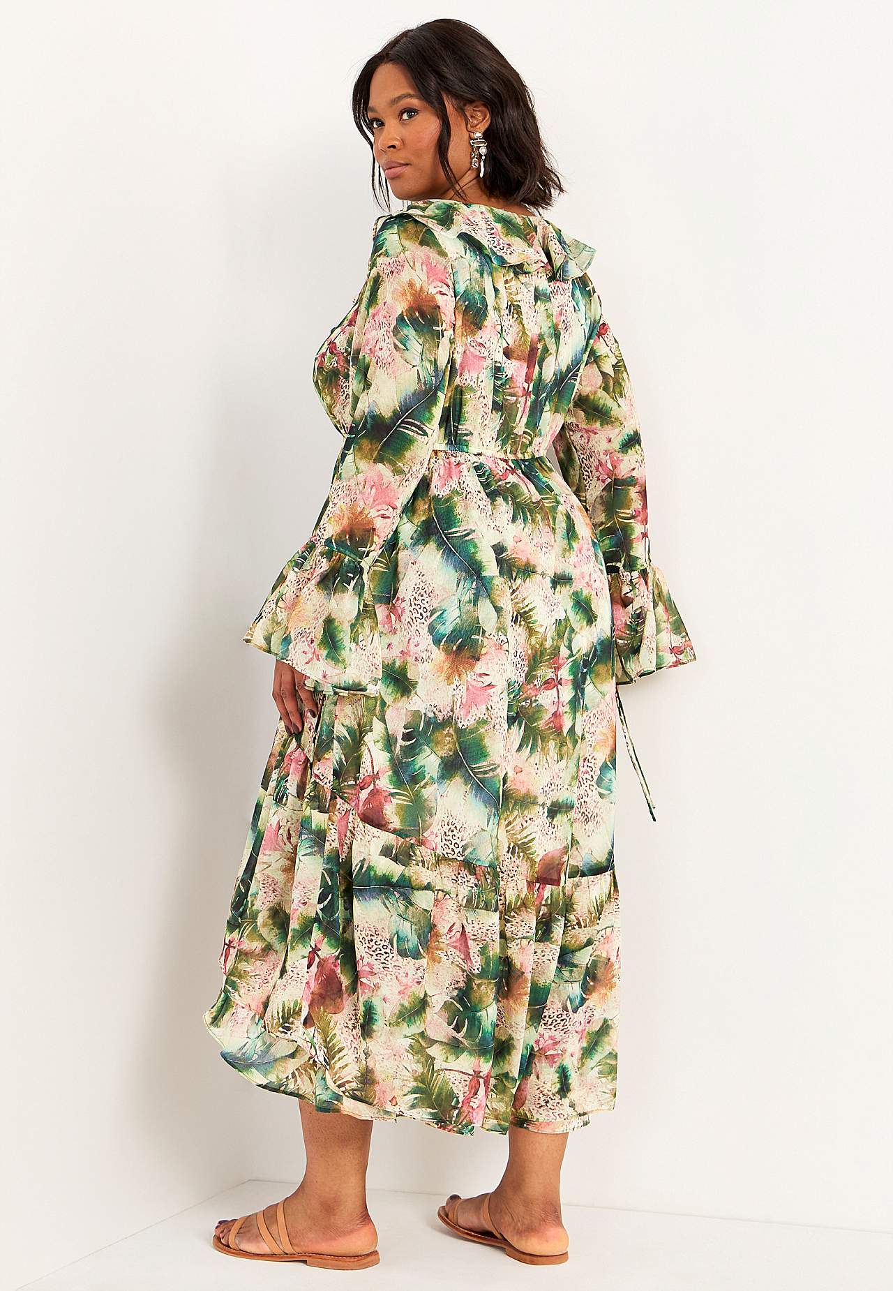 Gemustertes Chiffon-Kleid Thessaloniki
