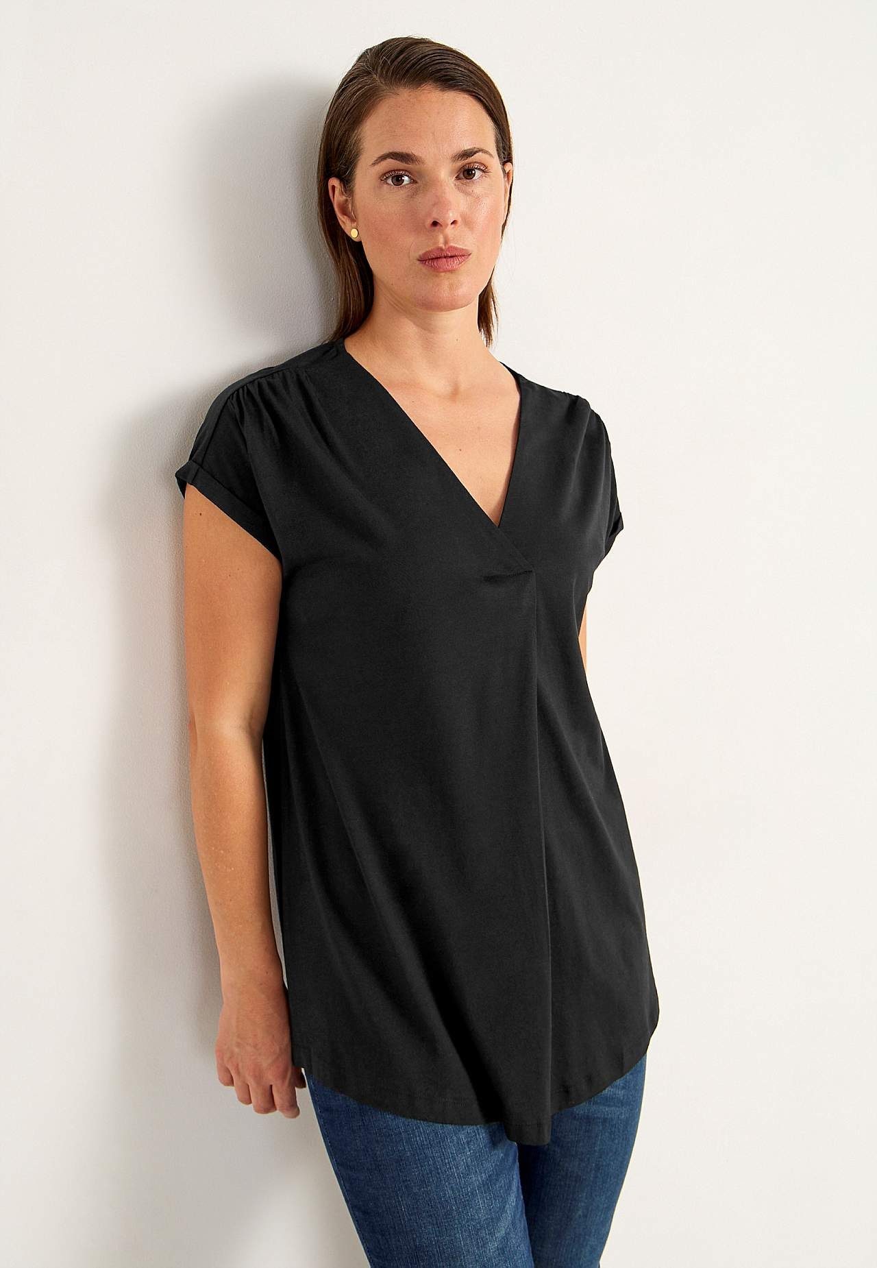 Kurzärmlige Jersey-Tunika