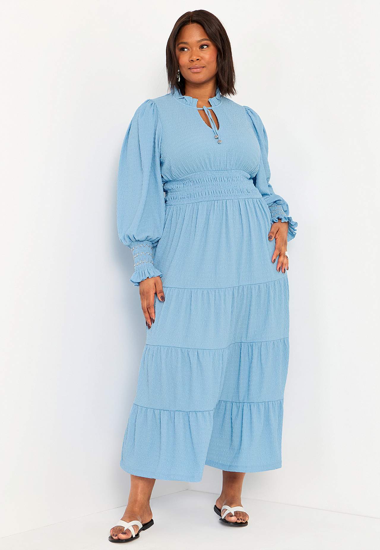 Langärmliges Maxikleid Portofino