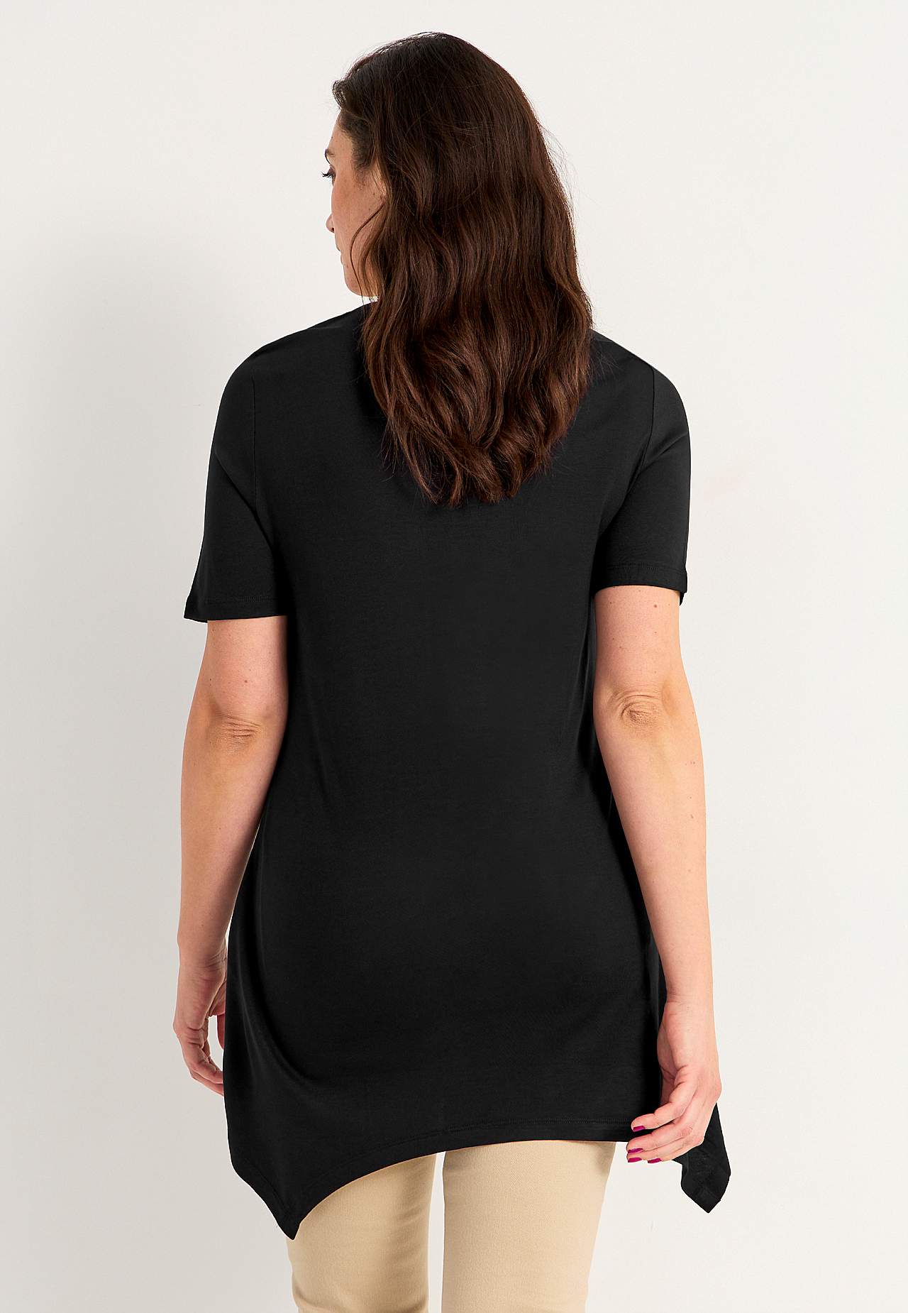 Asymmetrische Jersey-Tunika