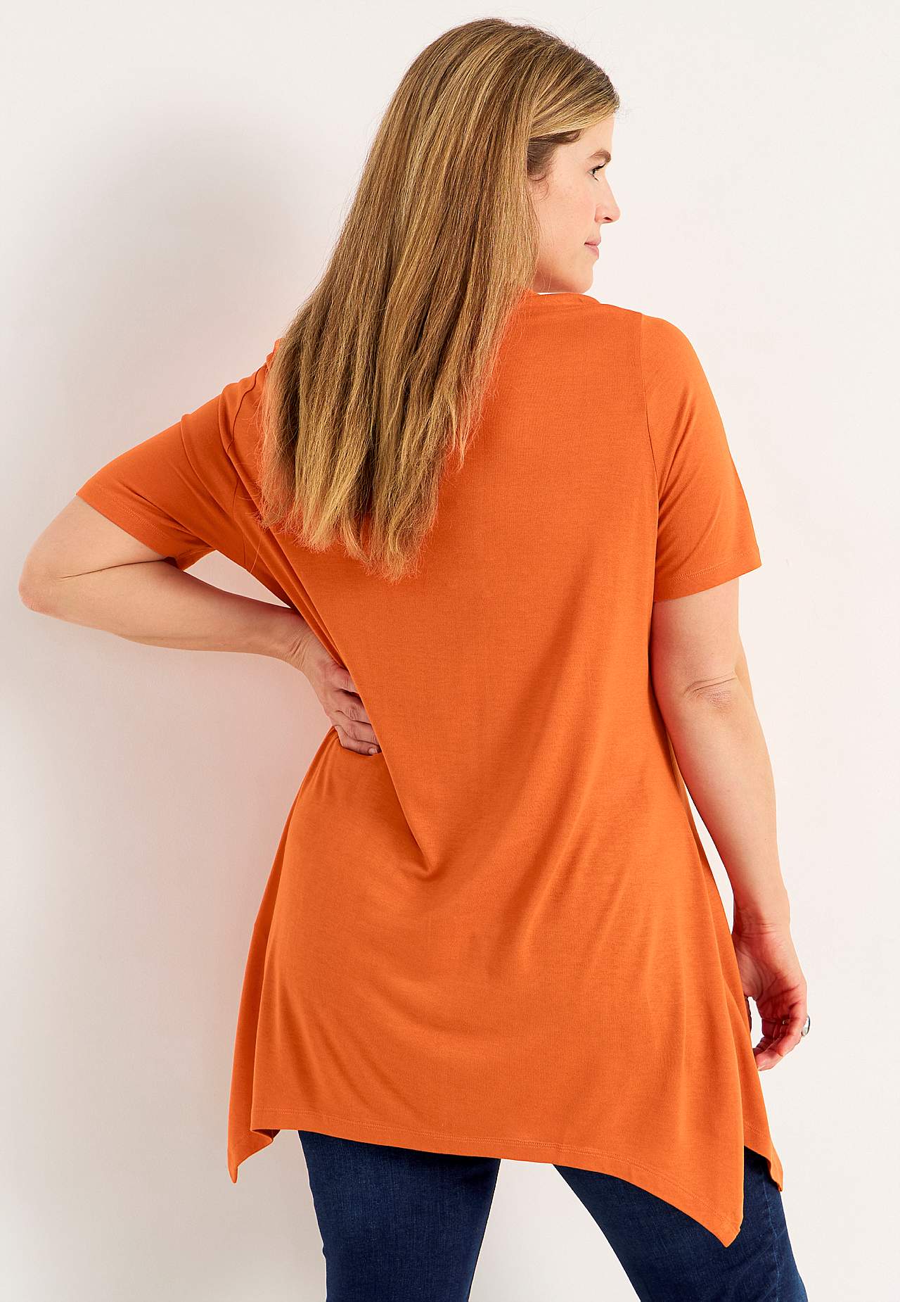 Asymmetrische Jersey-Tunika