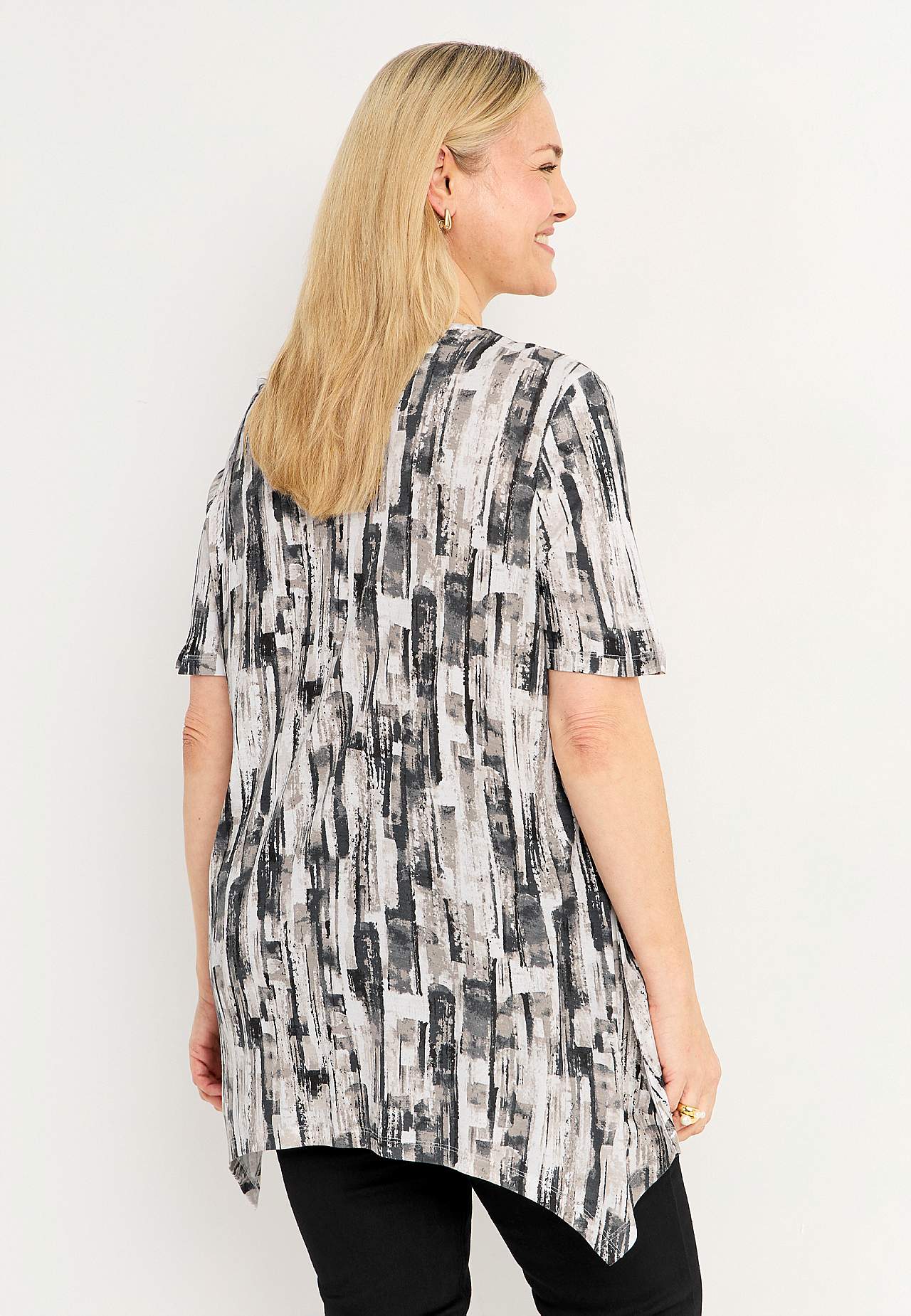 Asymmetrische Jersey-Tunika