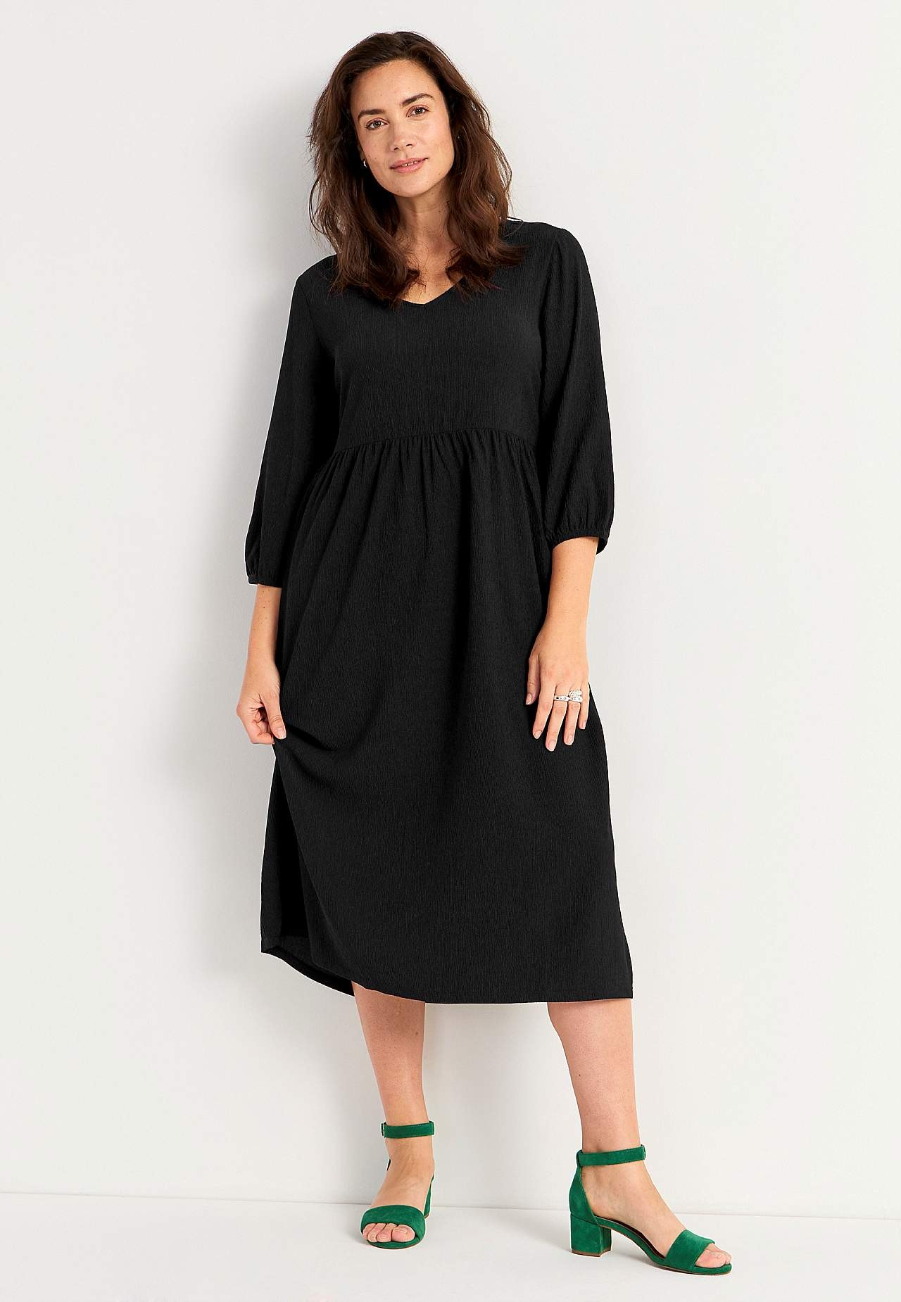 Jerseykleid mit Strukturmuster