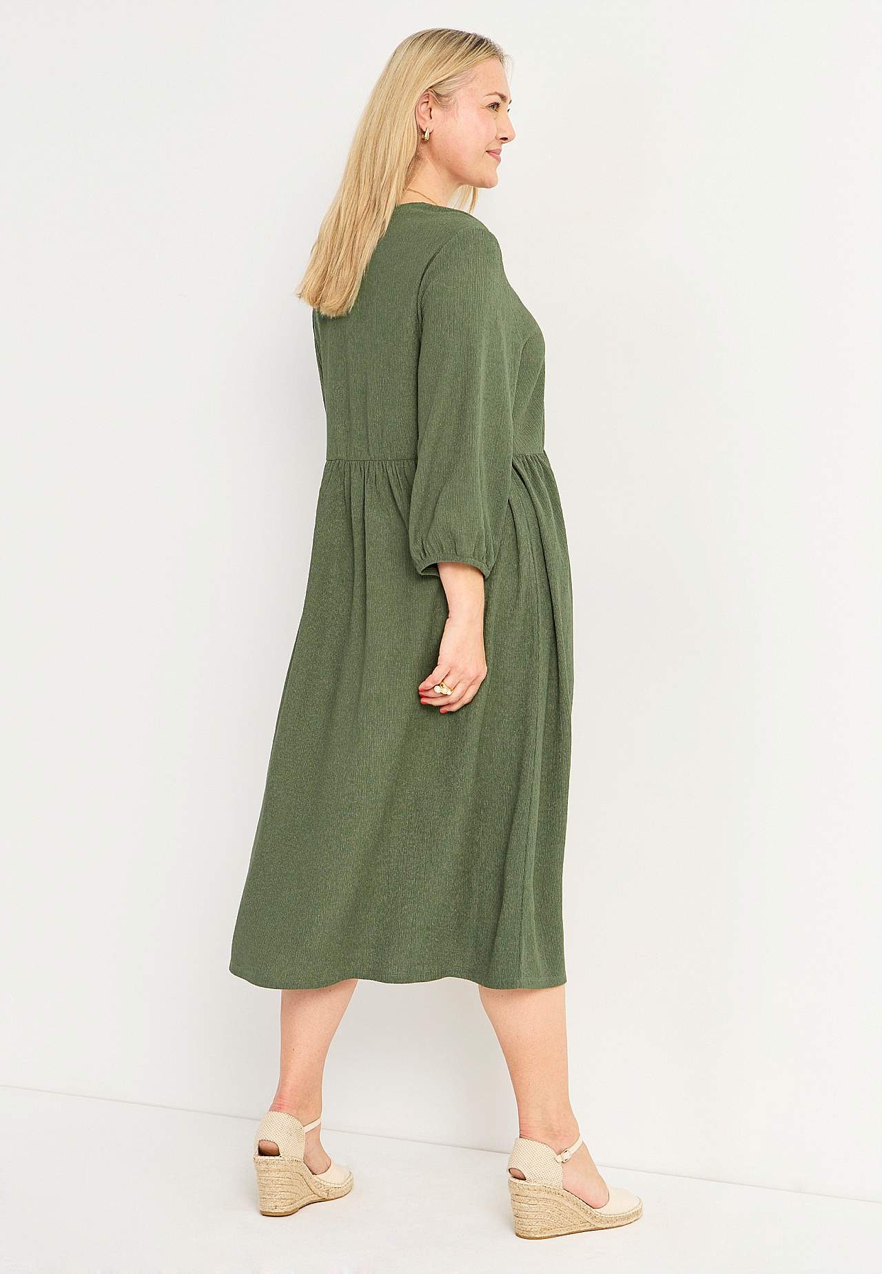Jerseykleid mit Strukturmuster