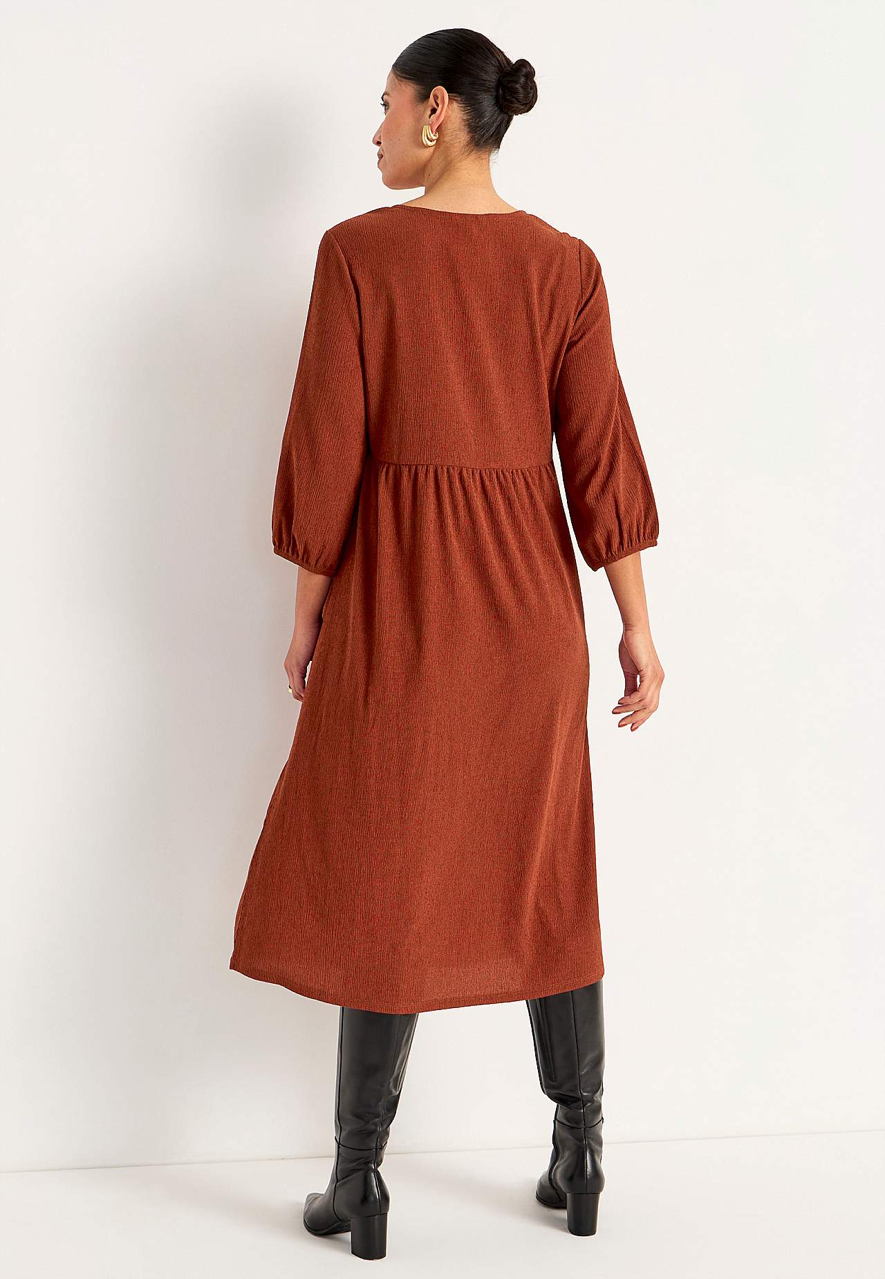 Jerseykleid mit Strukturmuster
