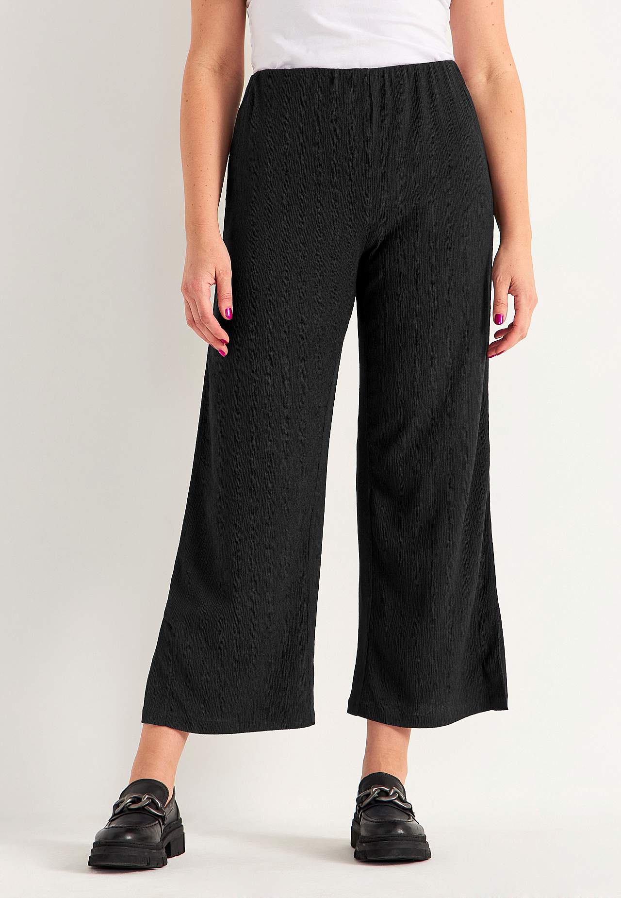 Jerseyhose mit Strukturmuster