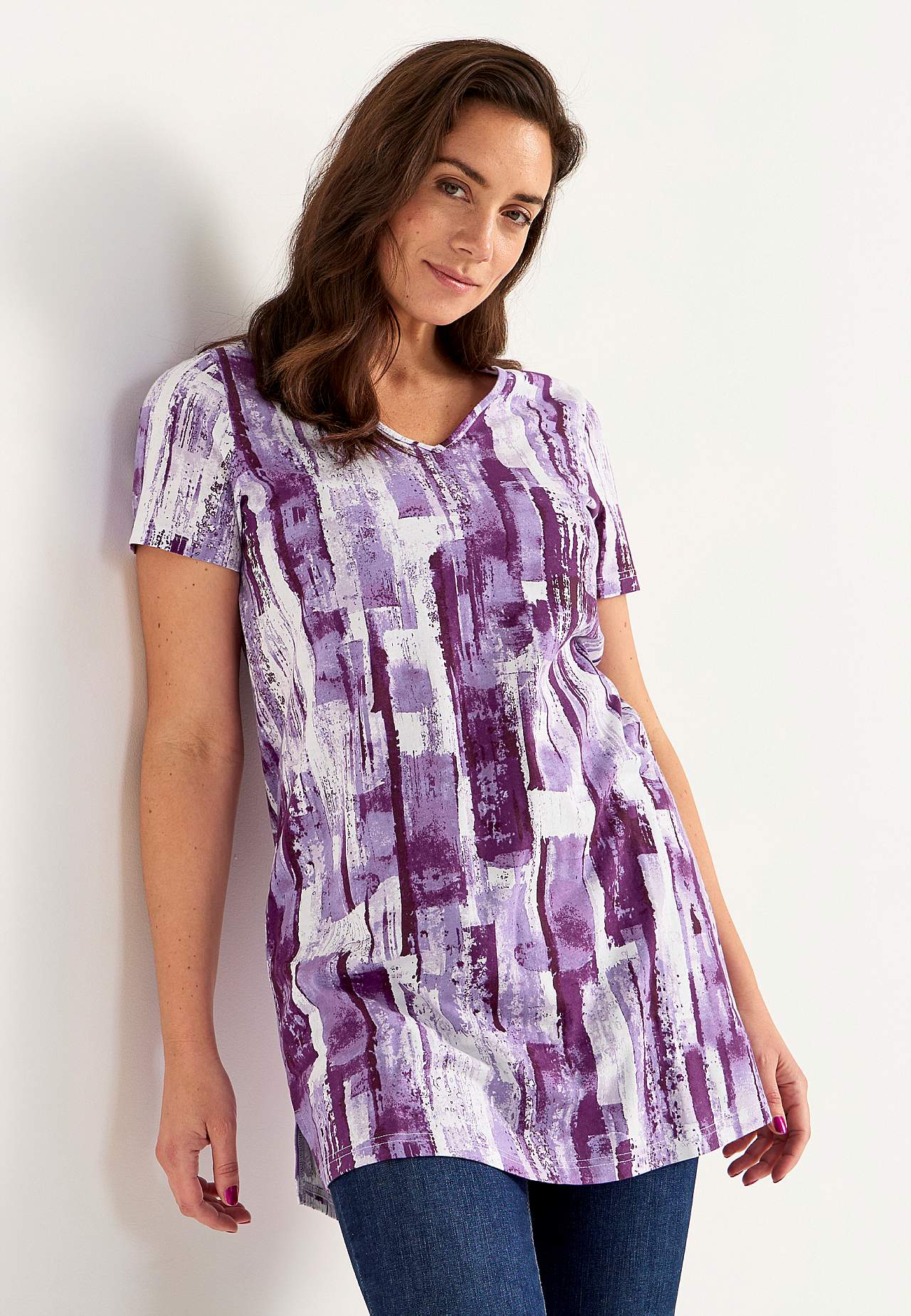 Kurzärmlige Jersey-Tunika Bigitta 2er-Pack