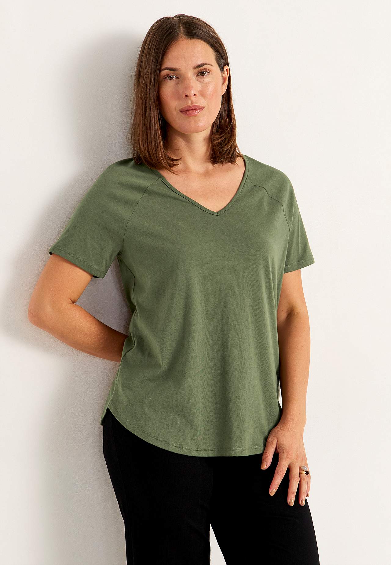 Jersey-Top mit Raglanärmel 2er-Pack