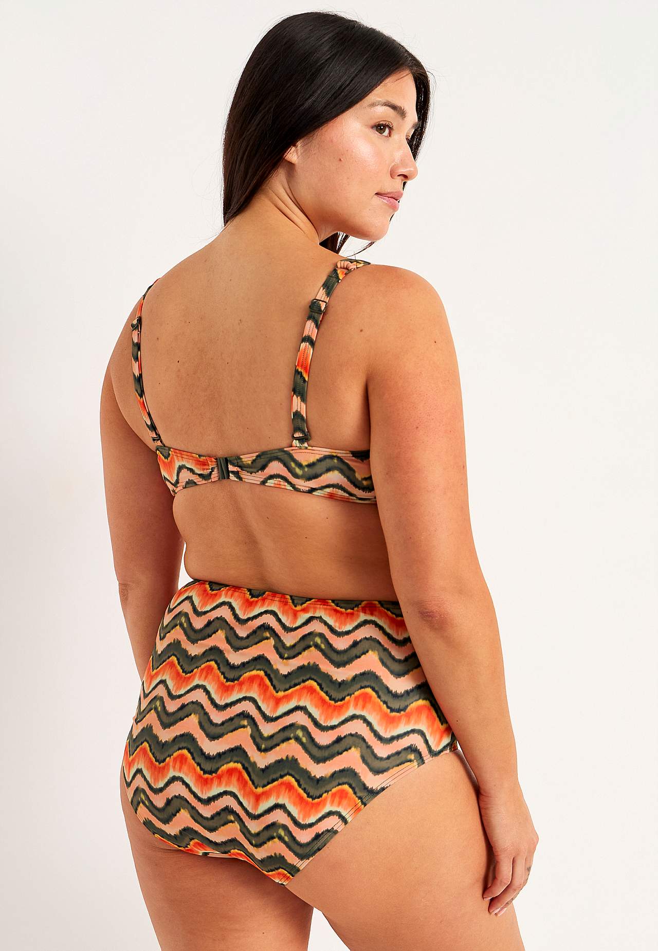 Gemusterter Bikini-BH