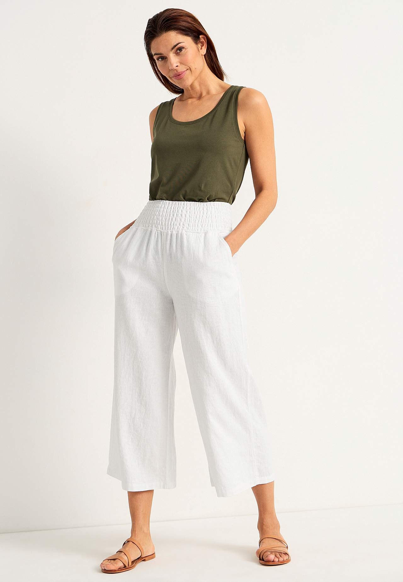 Culotte aus Leinen-Mix Lisette