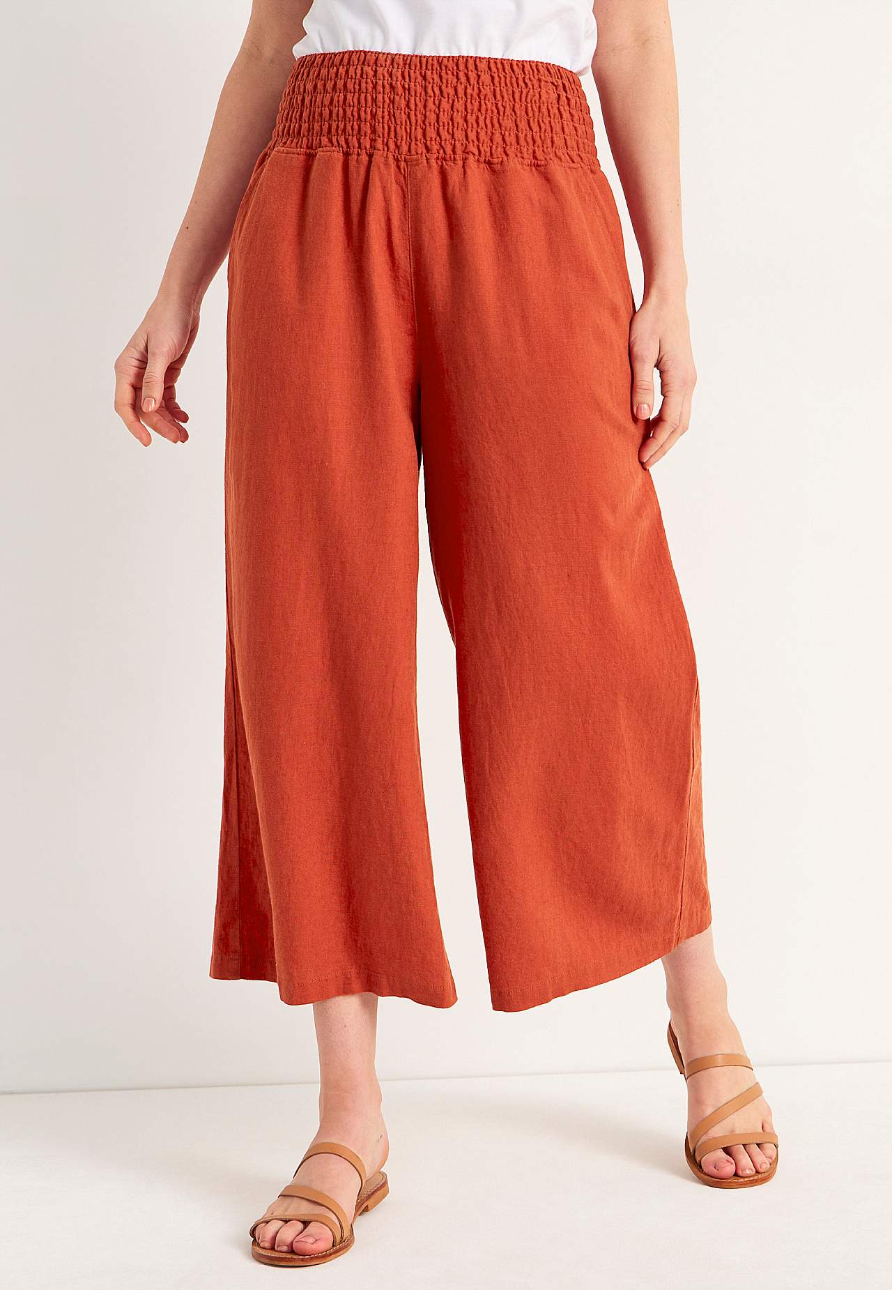 Culotte aus Leinen-Mix Lisette