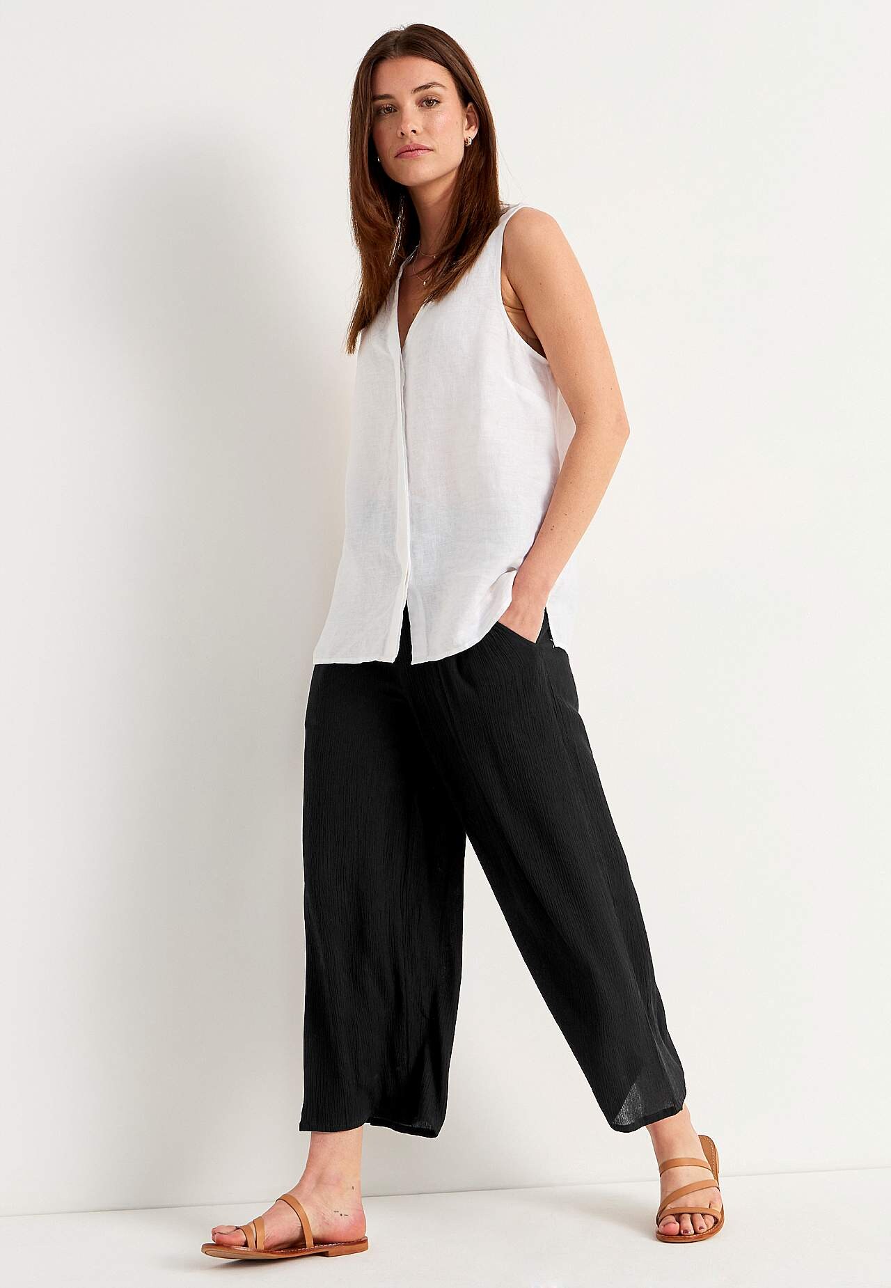 Culotte aus Krepp Mia