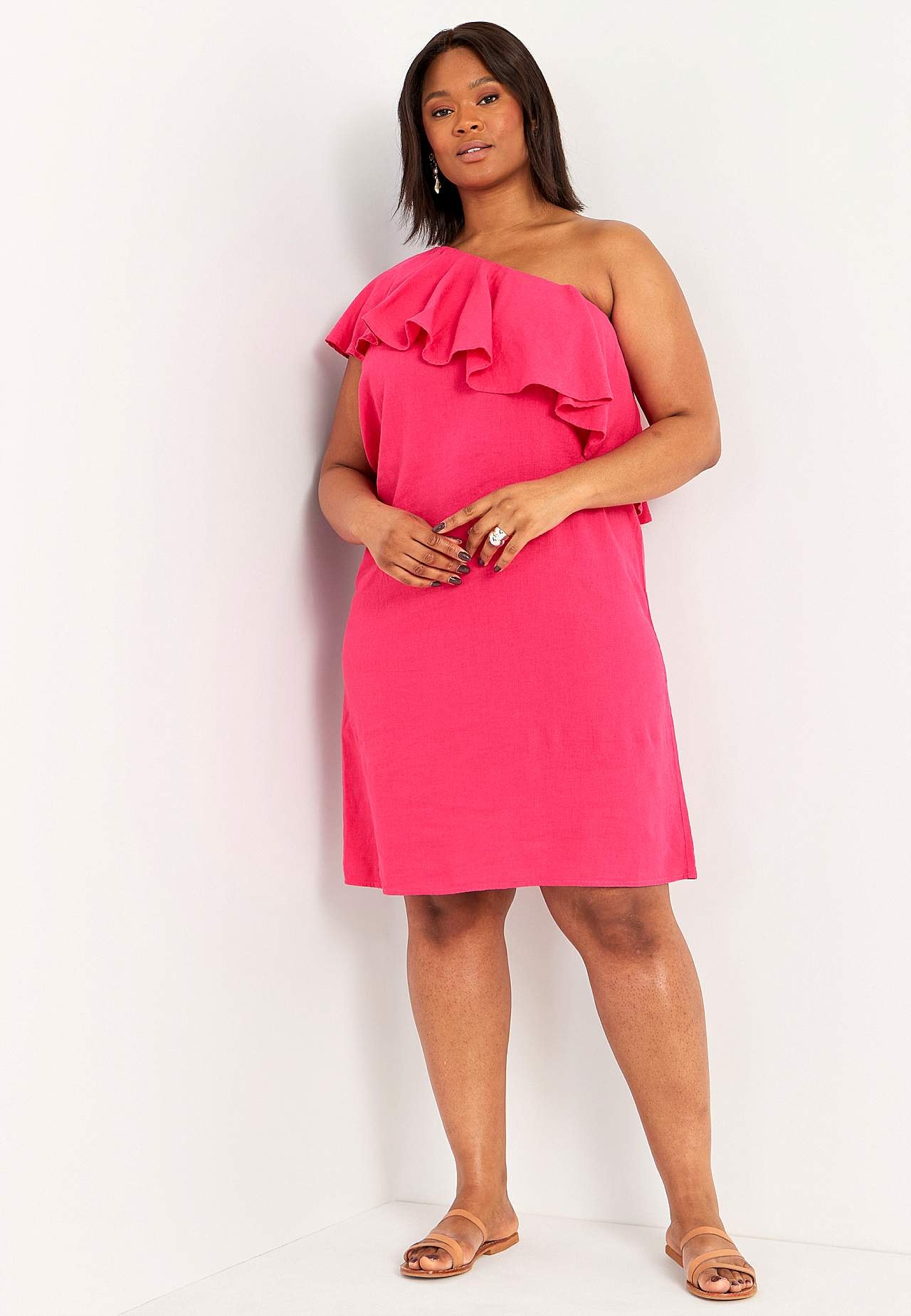 Asymmetrisches Leinenkleid Monte Carlo
