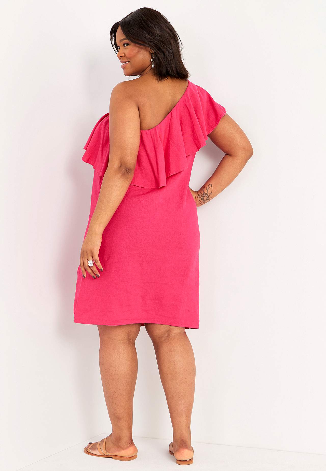 Asymmetrisches Leinenkleid Monte Carlo