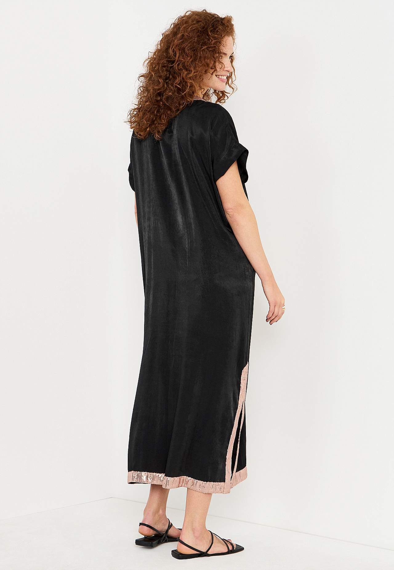 Kaftankleid mit Pailletten Santorini