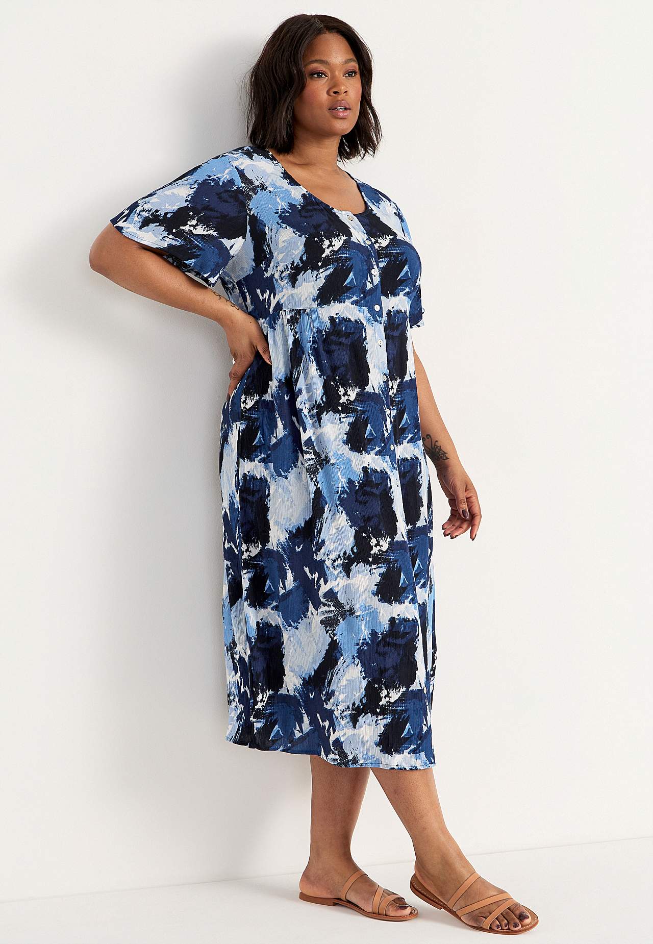 Kleid aus Krepp