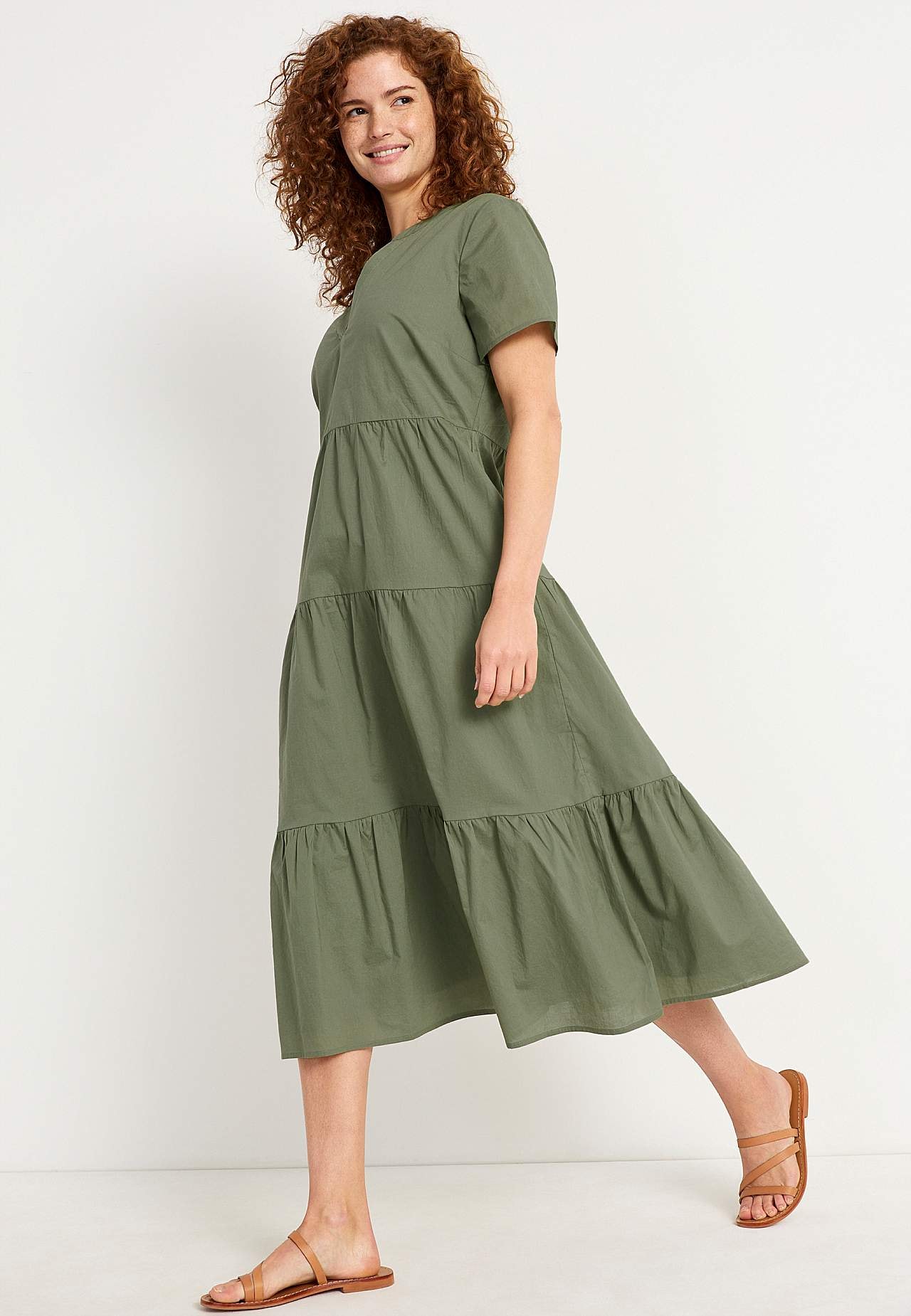 Baumwollkleid mit Volant