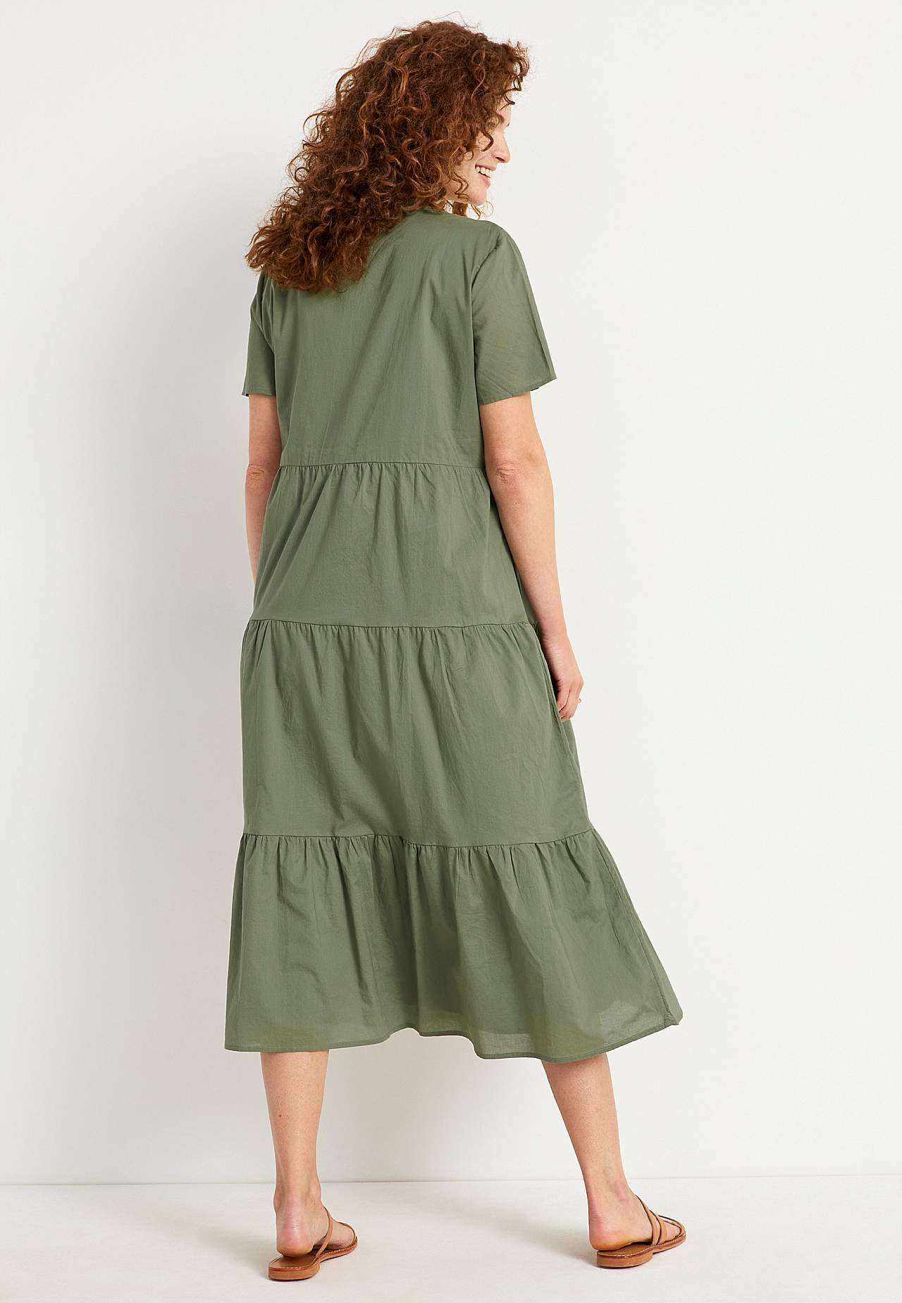 Baumwollkleid mit Volant