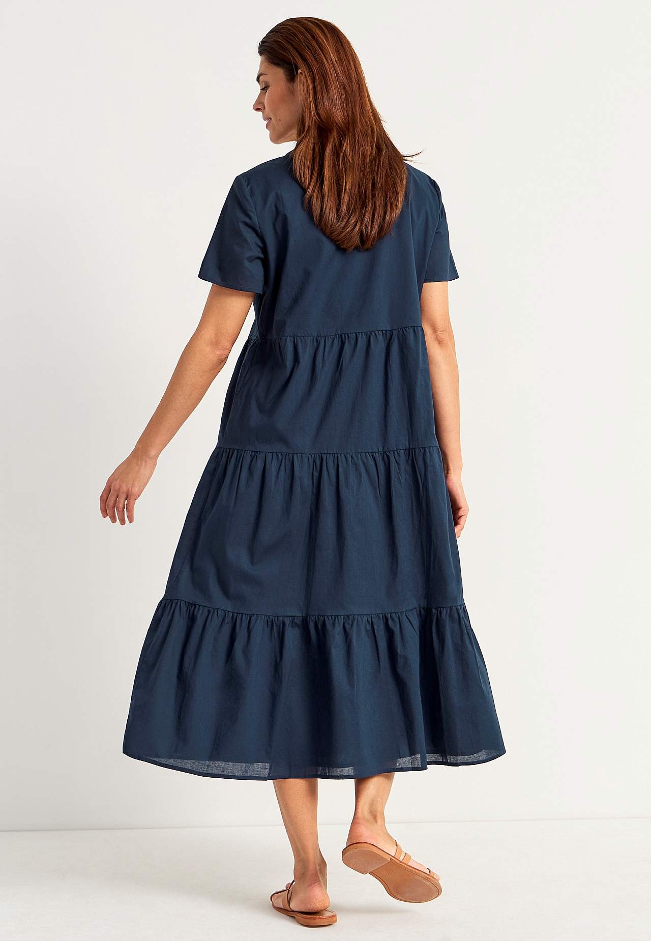 Baumwollkleid mit Volant
