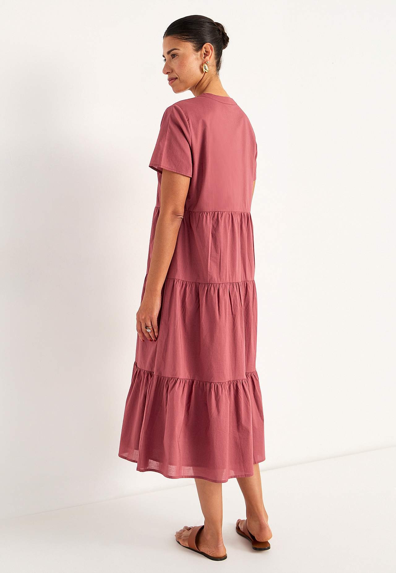 Baumwollkleid mit Volant