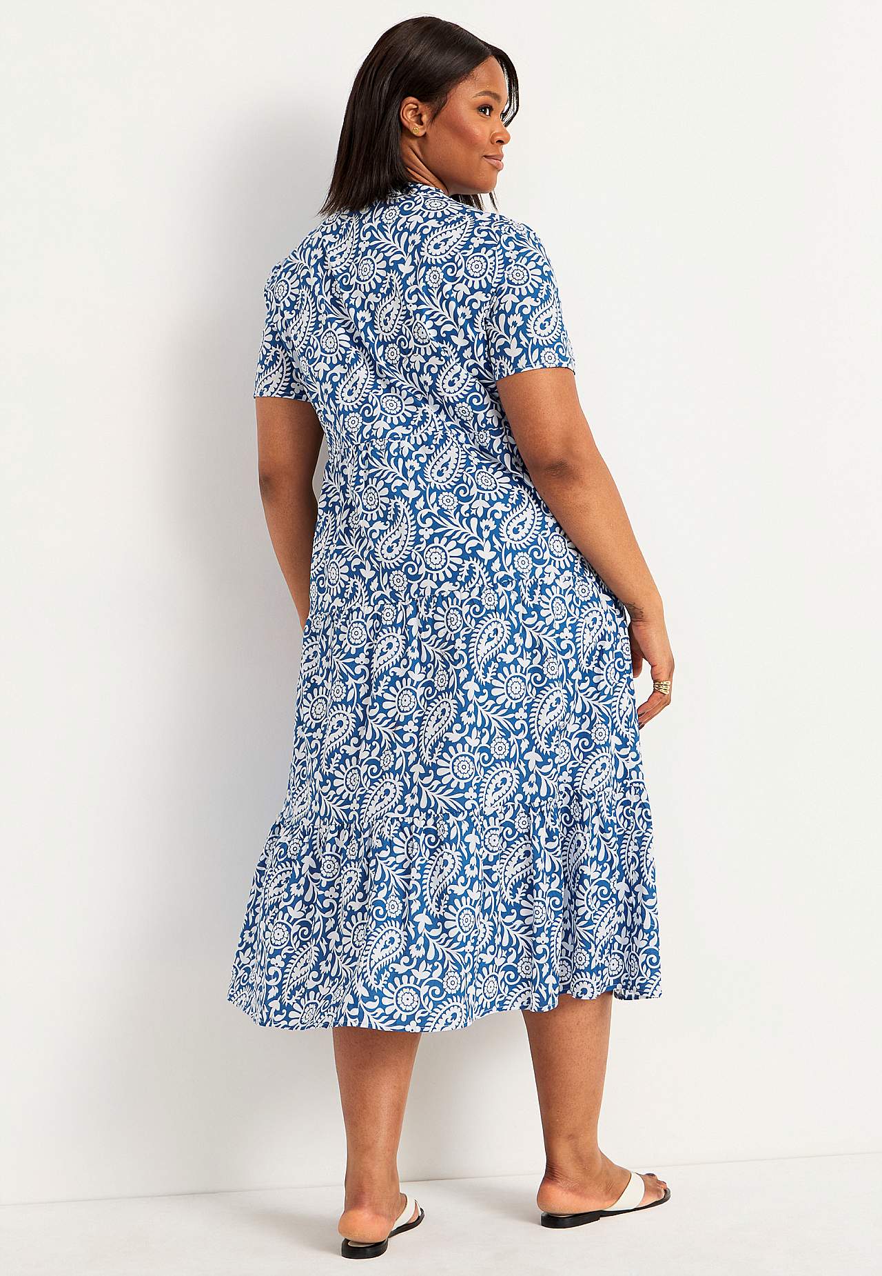 Baumwollkleid mit Volant