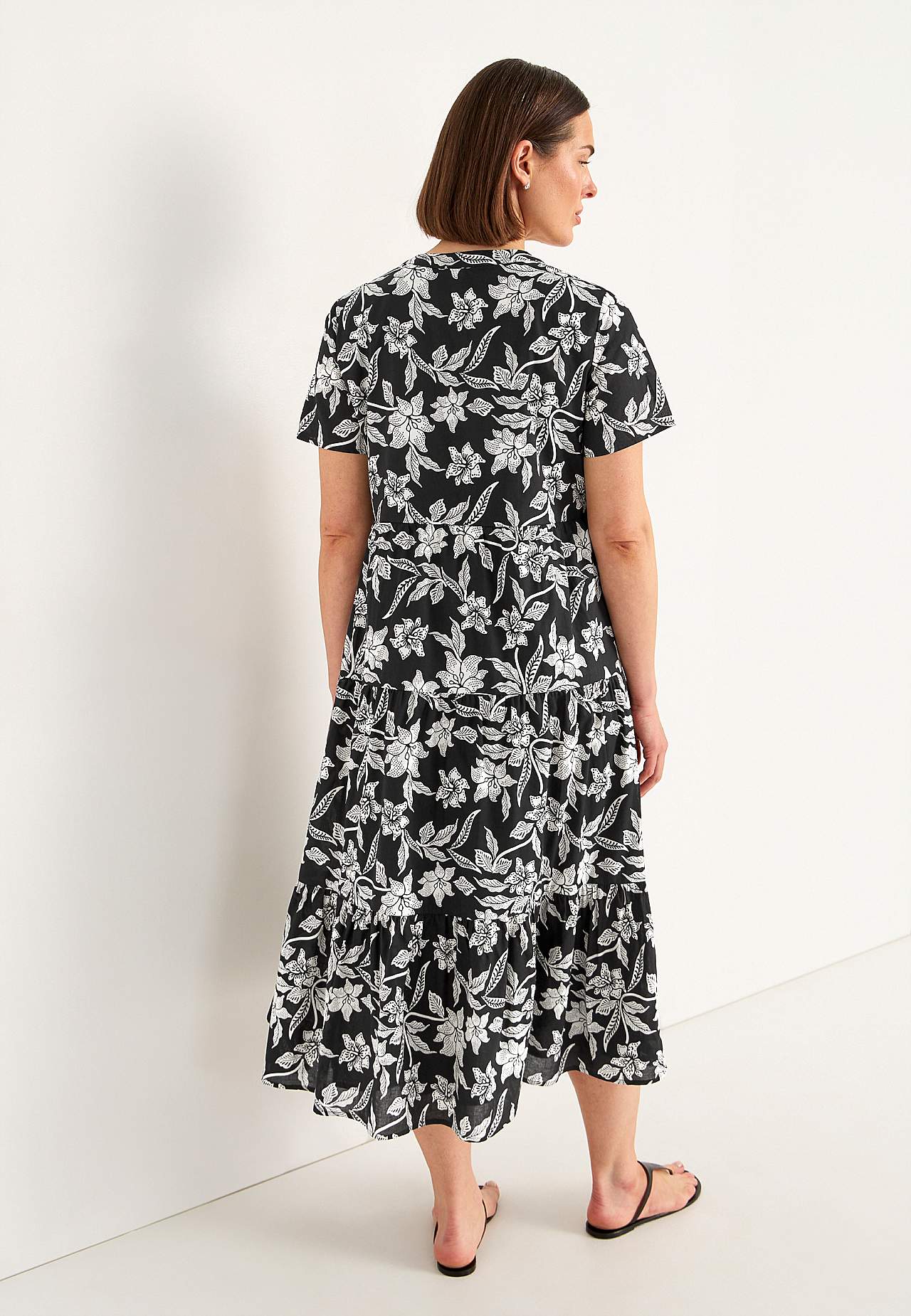 Baumwollkleid mit Volant